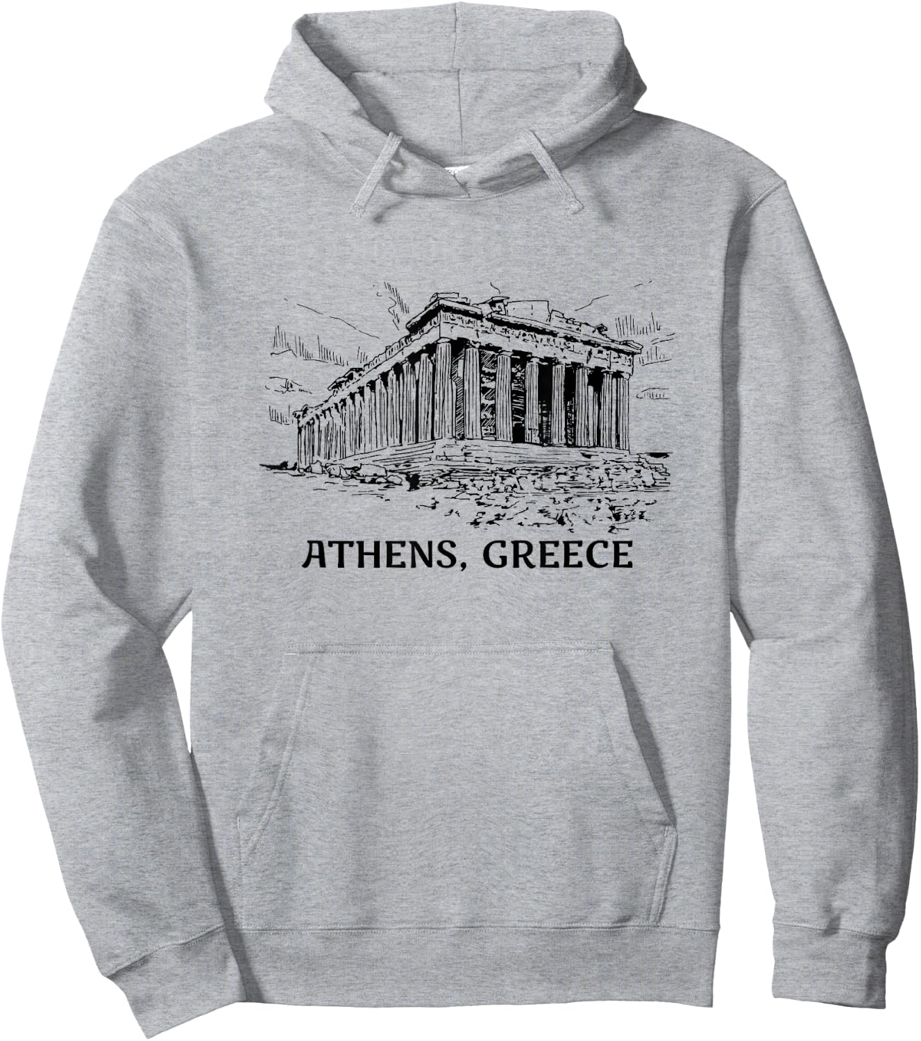 Athens, Greece Hoodie - Hoodie | Ash