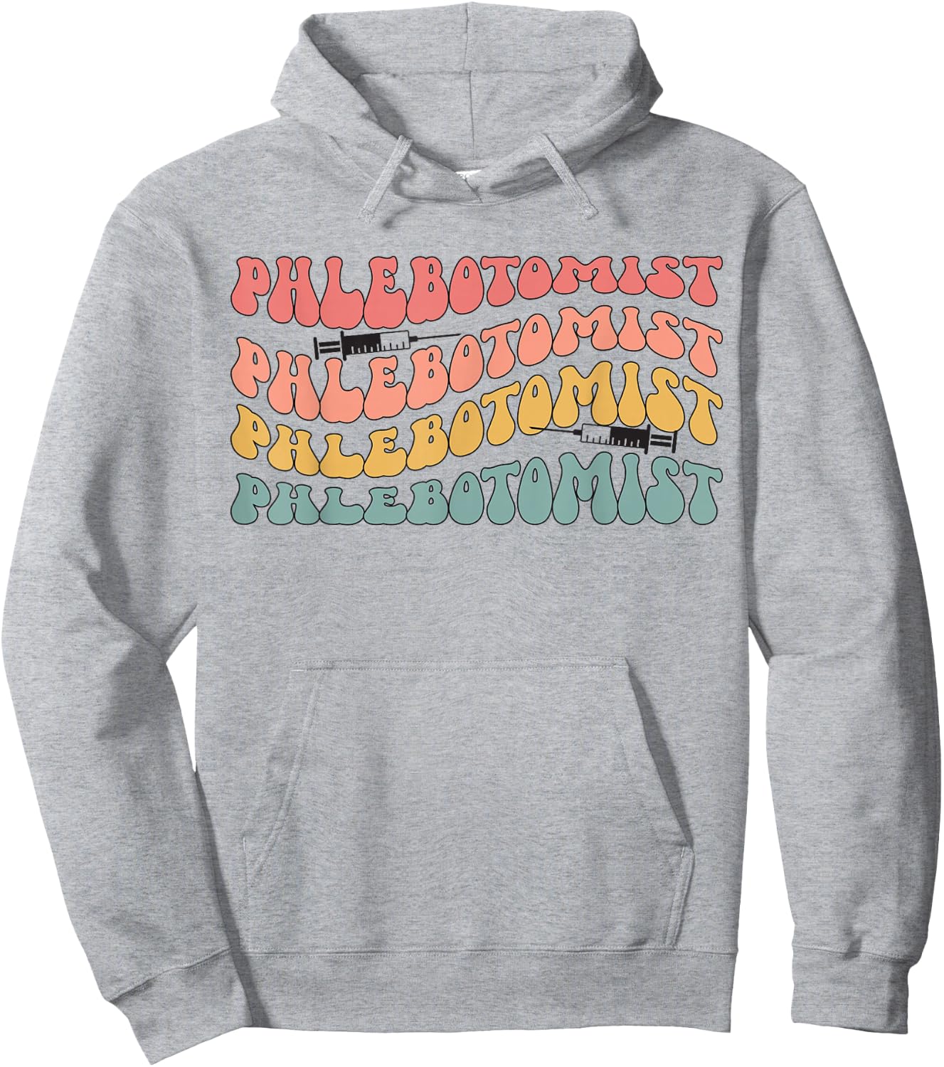 Phlebotomist Groovy Phlebotomy Phlebotomist Hoodie - Hoodie | Ash