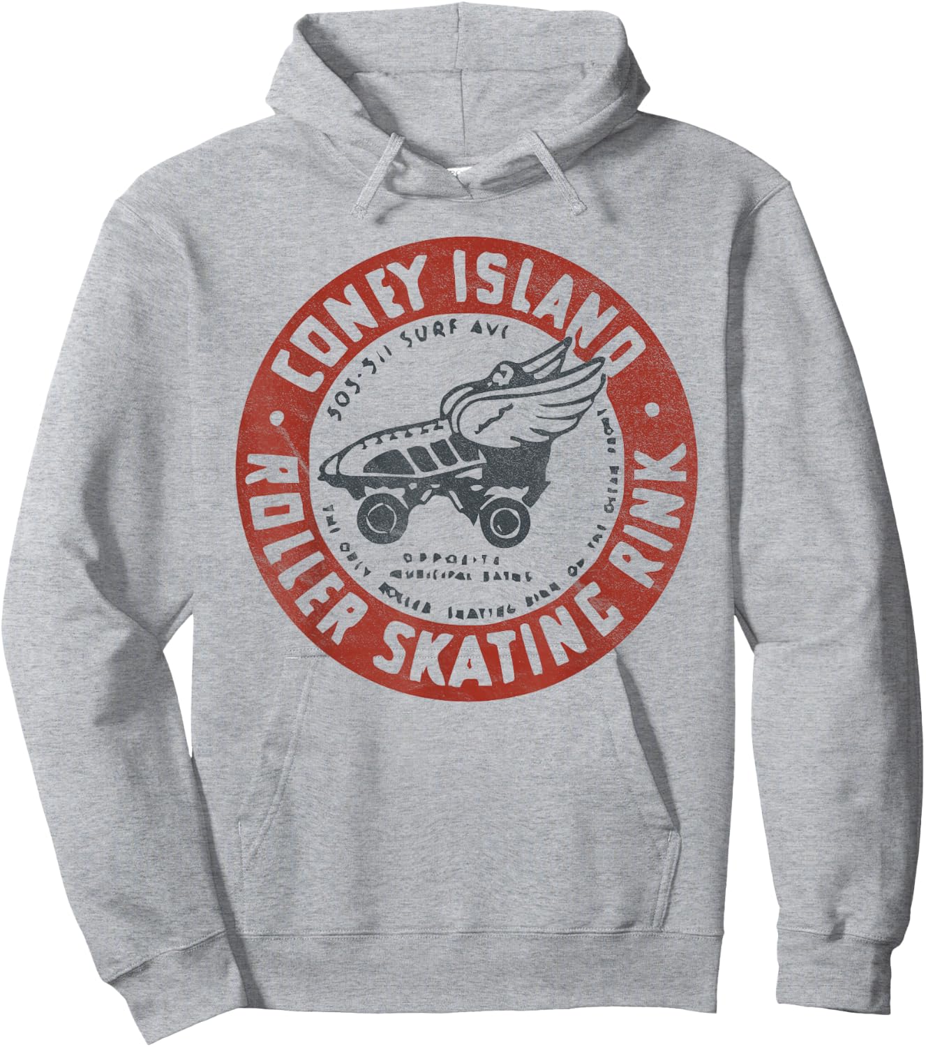 Roller Skating Rink Coney Island Brooklyn Hoodie - Hoodie | Ash