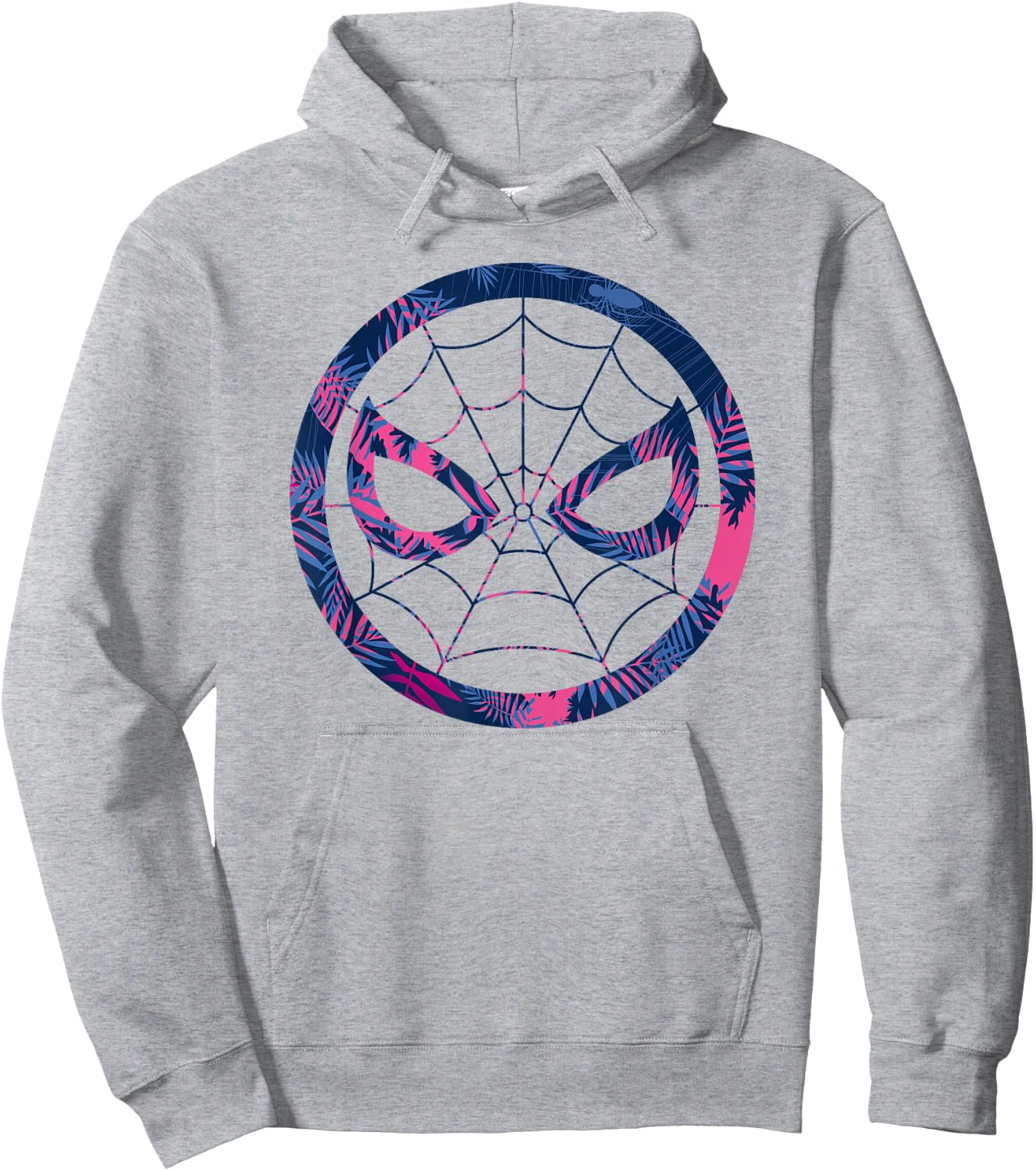 Marvel Spider-Man Mask Tropical Print Hoodie - Hoodie | Ash