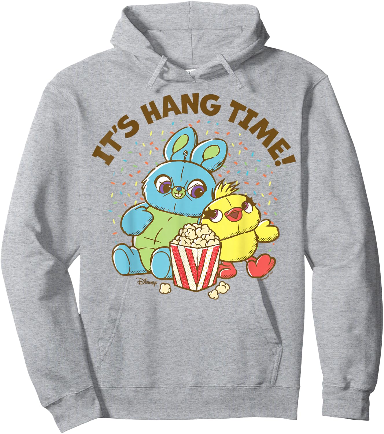 Toy Story 4 - Ducky And Bunny It's Hang Time Hoodie - Hoodie | Ash