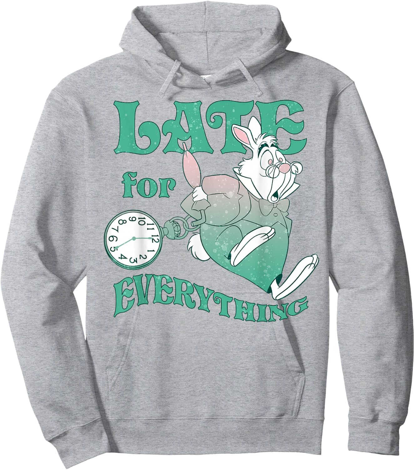 Disney Alice In Wonderland Late For Everything Hoodie - Hoodie | Ash