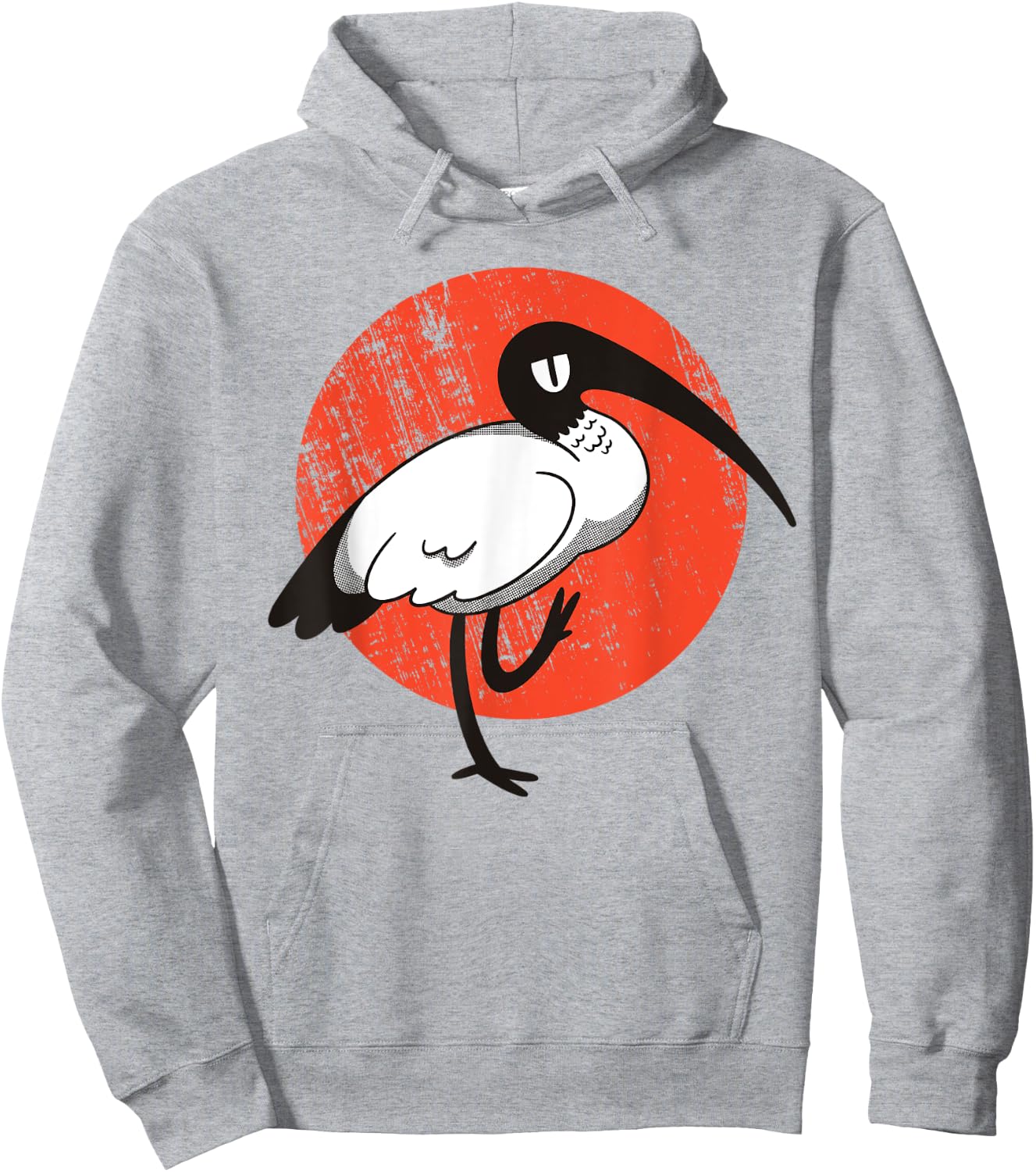White Ibis Bird Hoodie - Hoodie | Ash