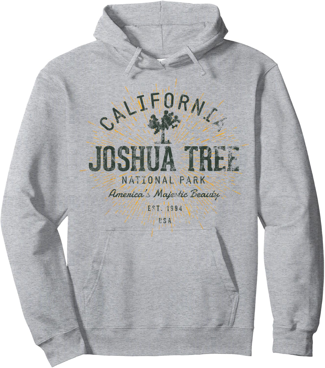 Vintage Joshua Tree National Park Retro Hoodie - Hoodie | Ash