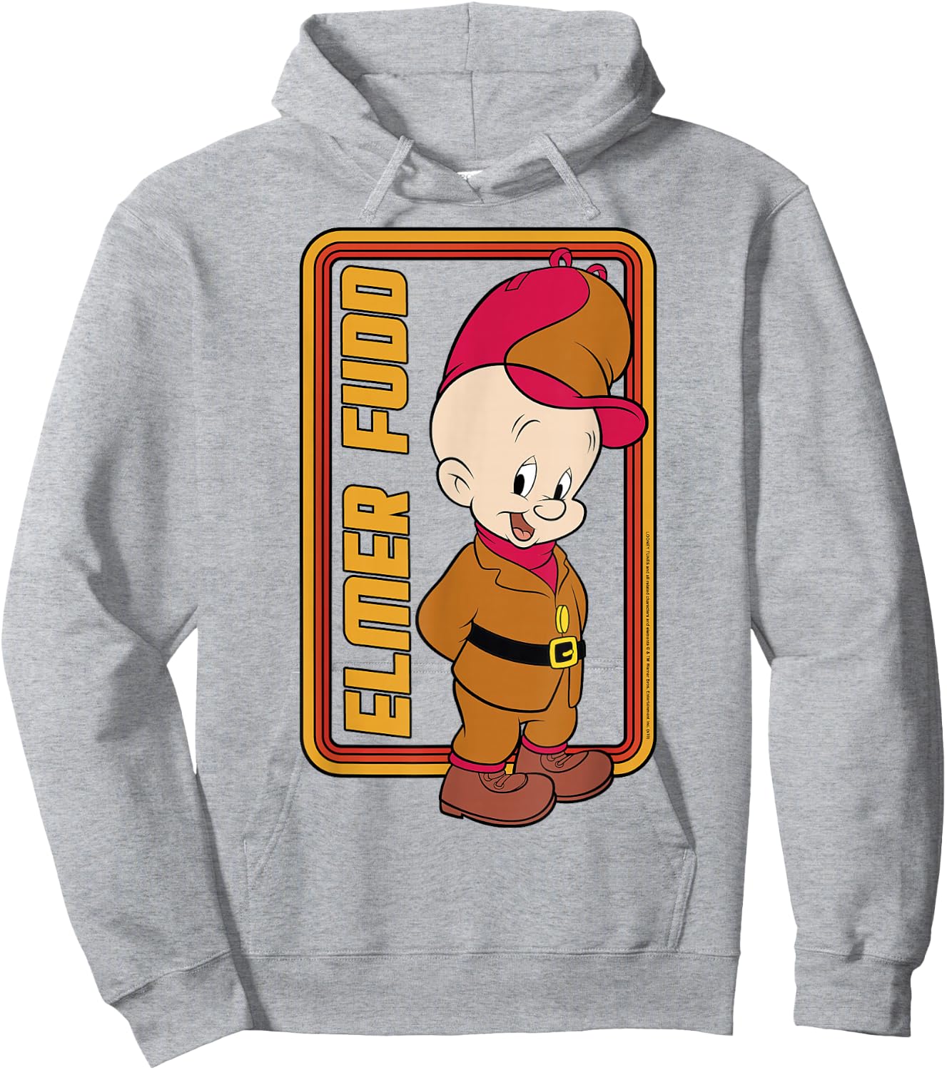 Looney Tunes Elmer Fudd Framed Simple Portrait Hoodie - Hoodie | Ash