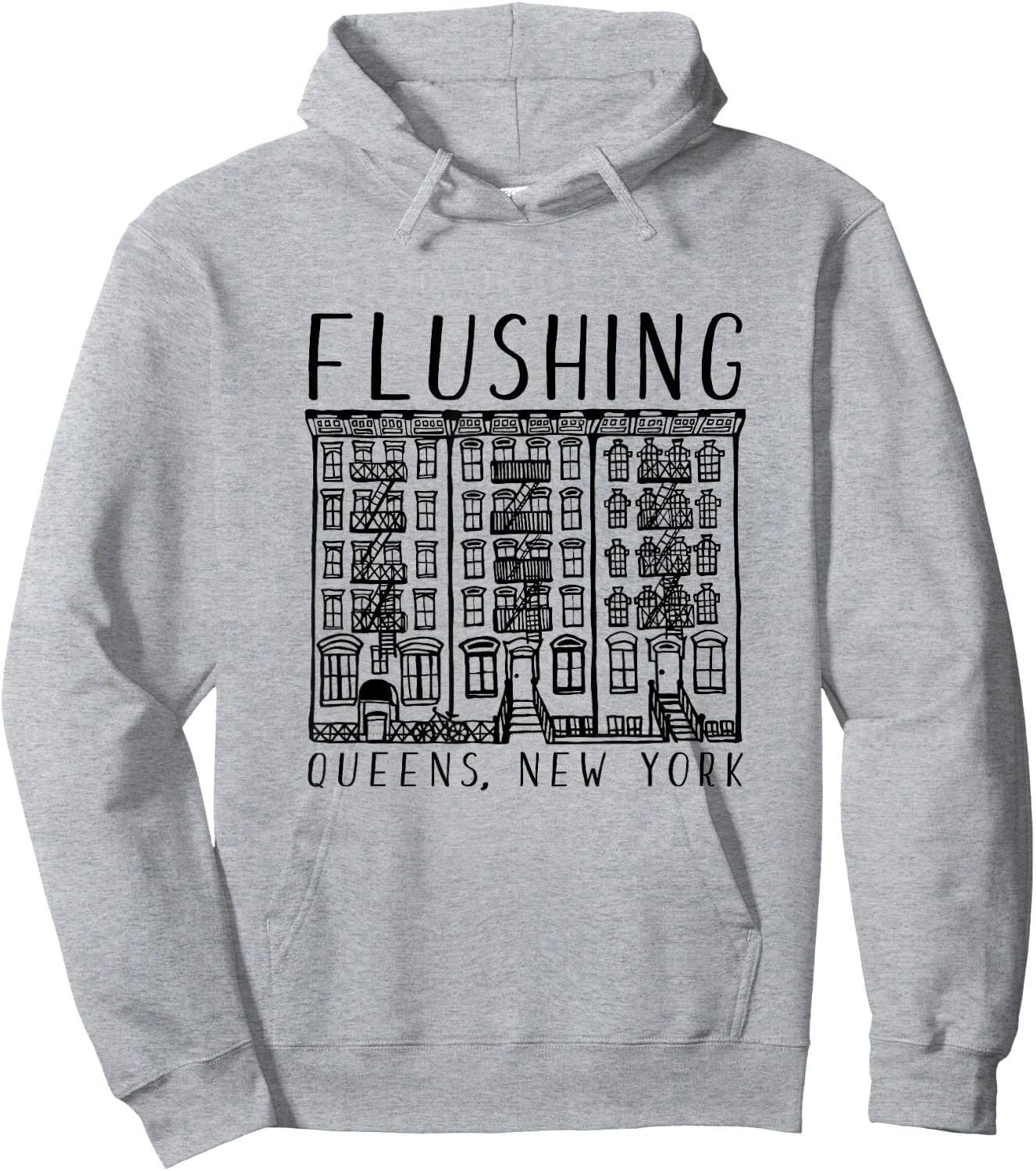 Flushing Queens New York Hoodie - Hoodie | Ash