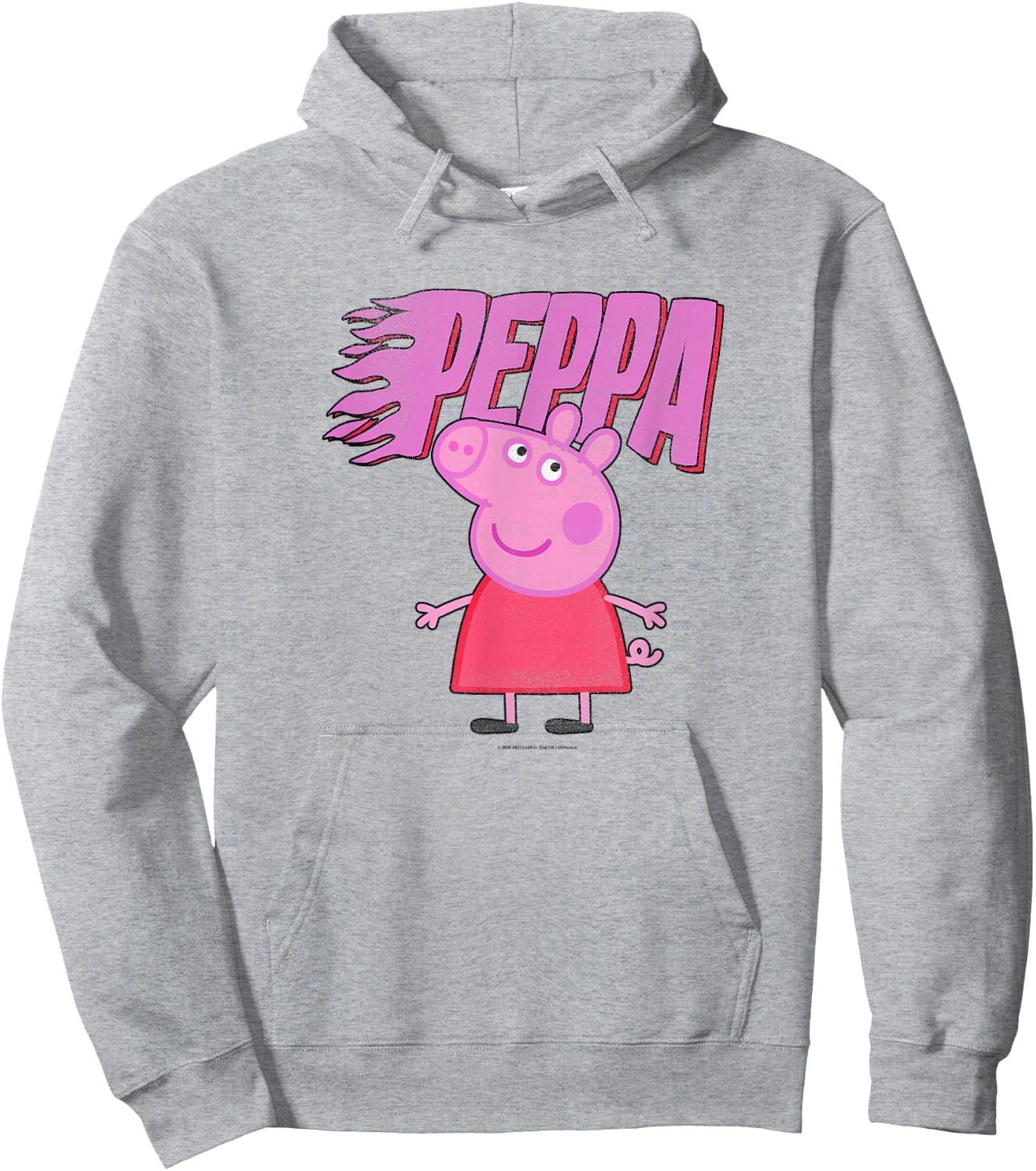 Peppa Pig Flame Peppa Logo Hoodie - Hoodie | Ash