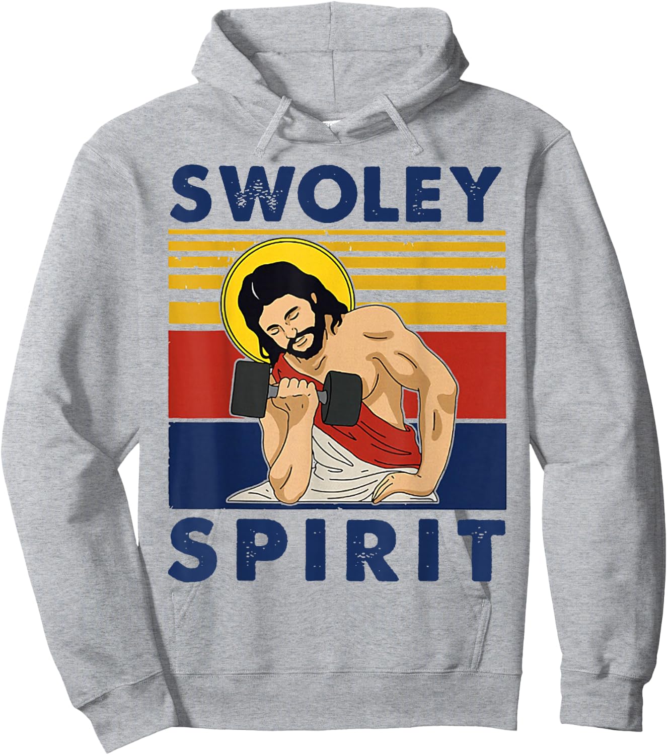 Swoley Spirit Weightlifting Jesus Swoley Spirit Hoodie - Hoodie | Ash