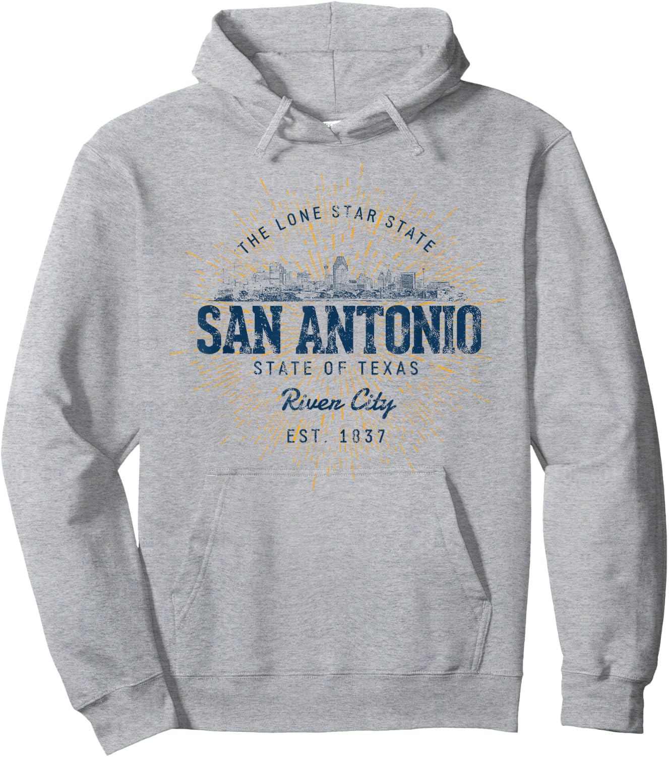 Vintage San Antonio Retro Hoodie - Hoodie | Ash