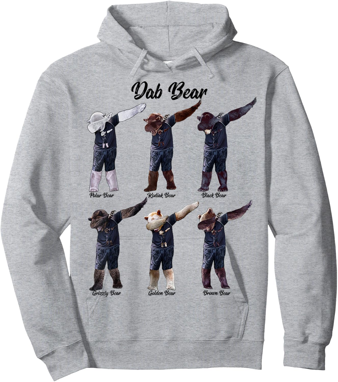 Dab Bear - by Behrbones Hoodie - Hoodie | Ash