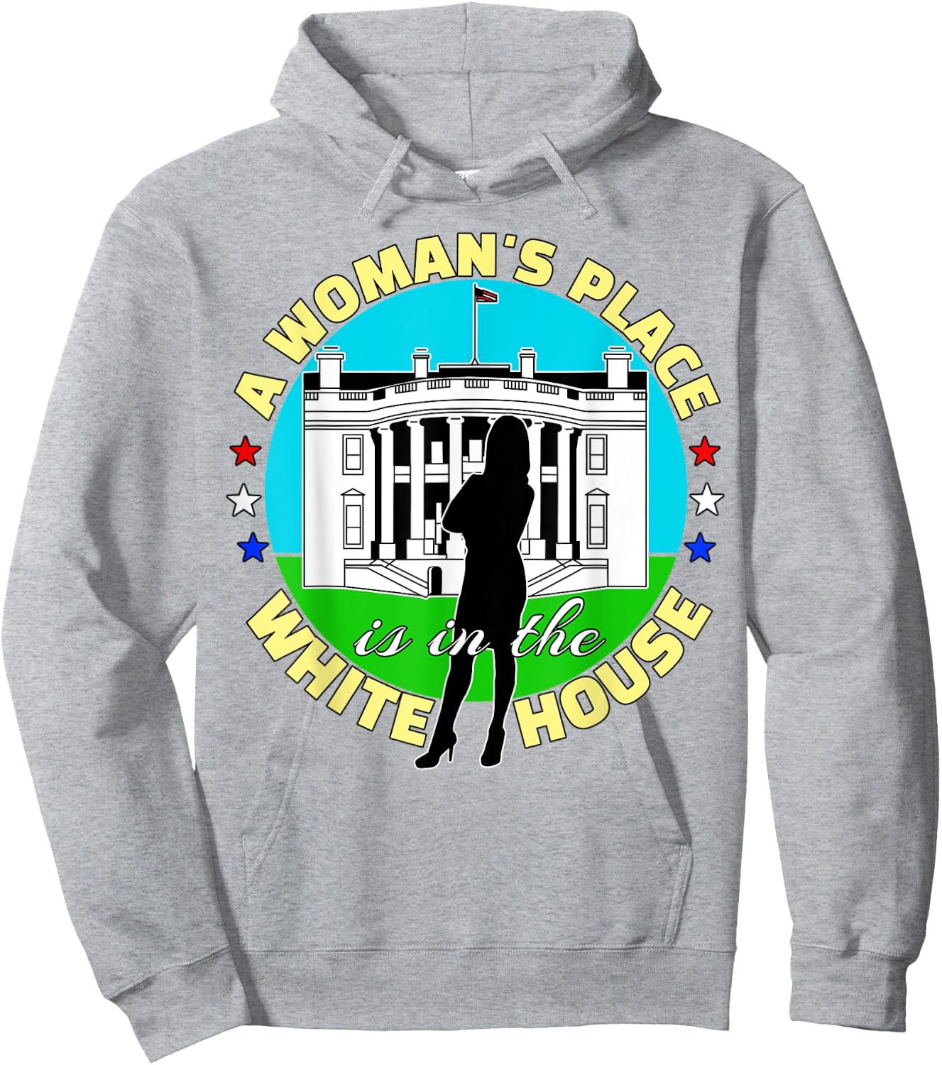 A Woman's Place Is In The White House Hoodie - Hoodie | Ash