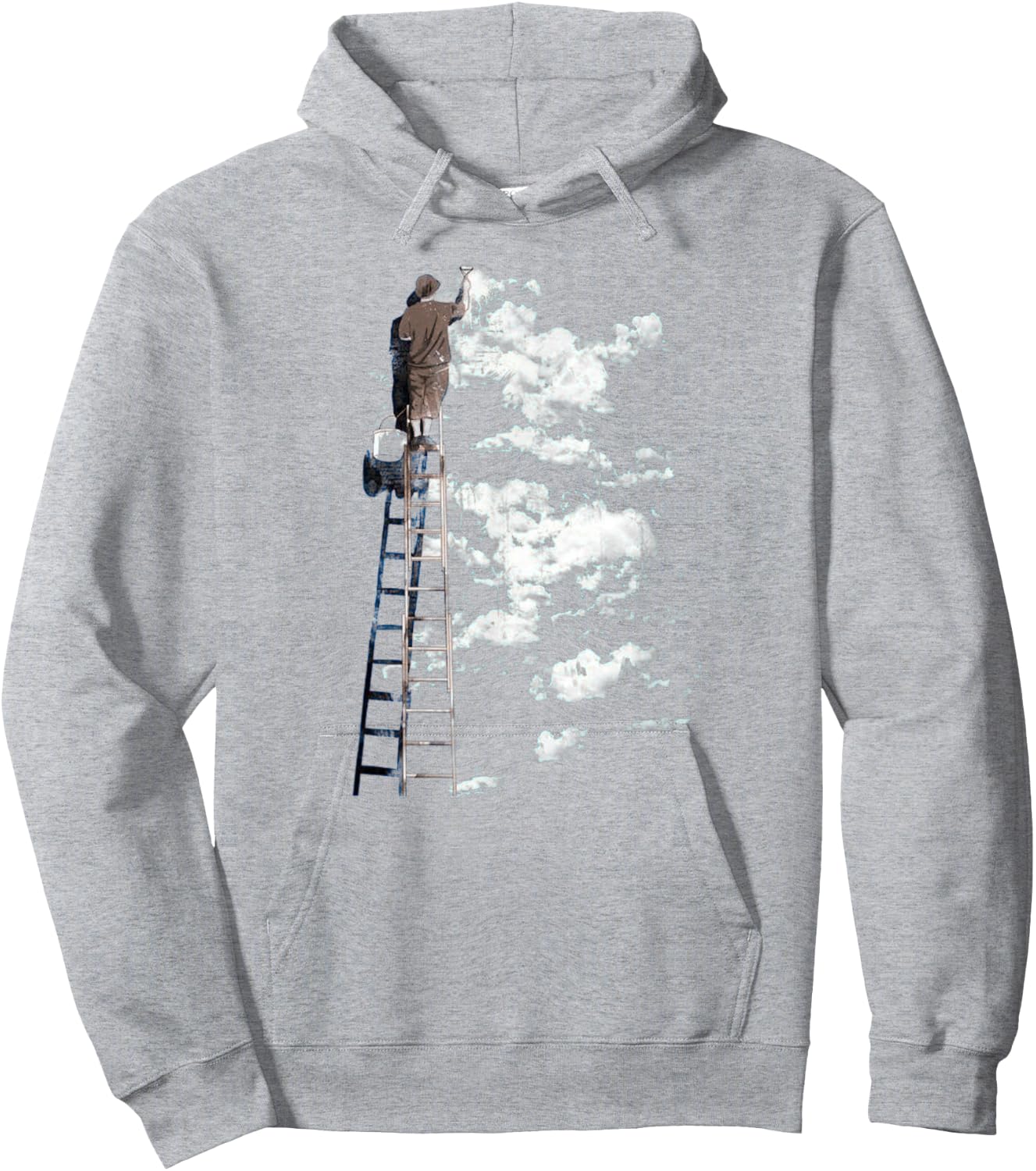 Painting Clouds Hoodie - Hoodie | Ash