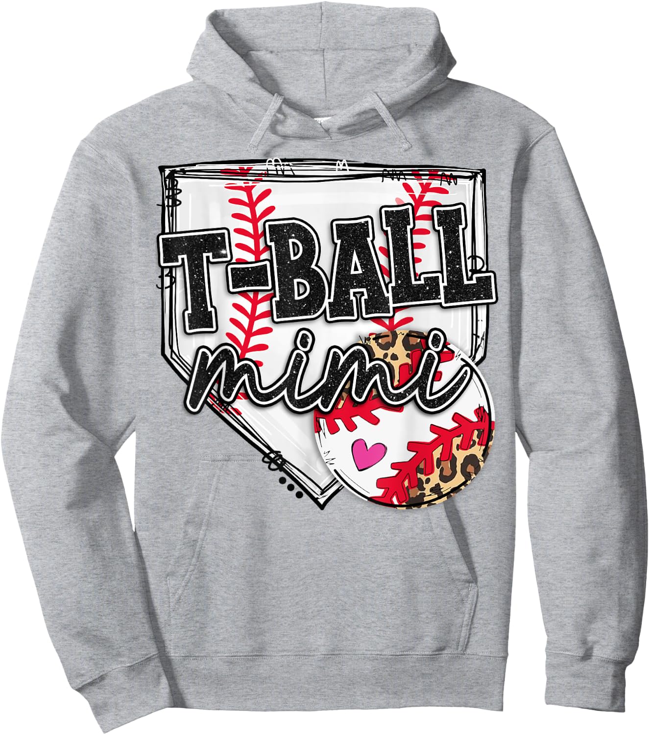 Vintage T-Ball Mimi Proud -Ball Mimi Hoodie - Hoodie | Ash