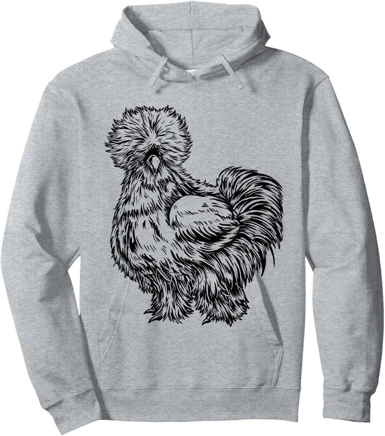 Silkie Chicken Hoodie - Hoodie | Ash