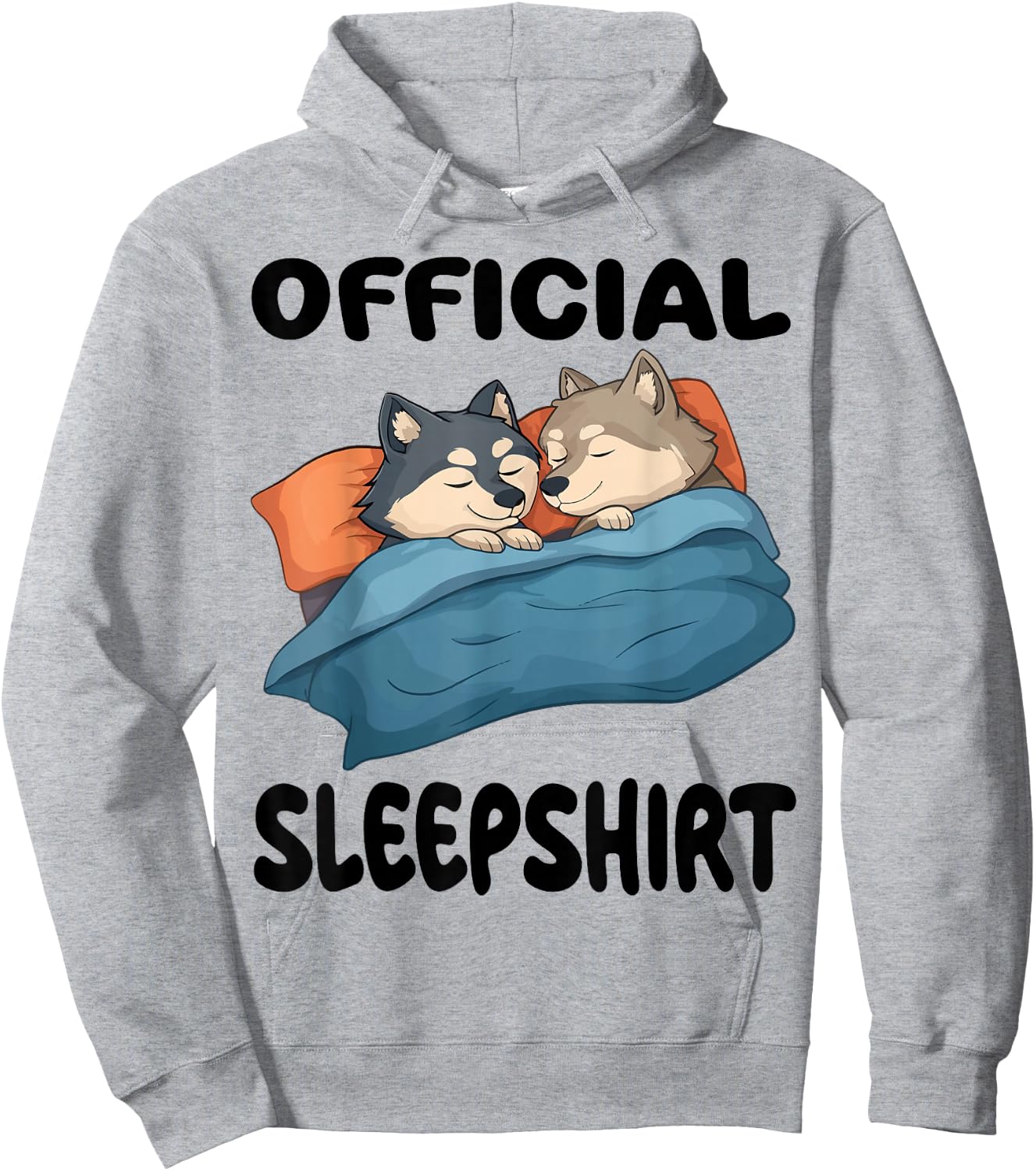 Wolf Official Sleepshirt Pajamas Nightgown Hoodie - Hoodie | Ash