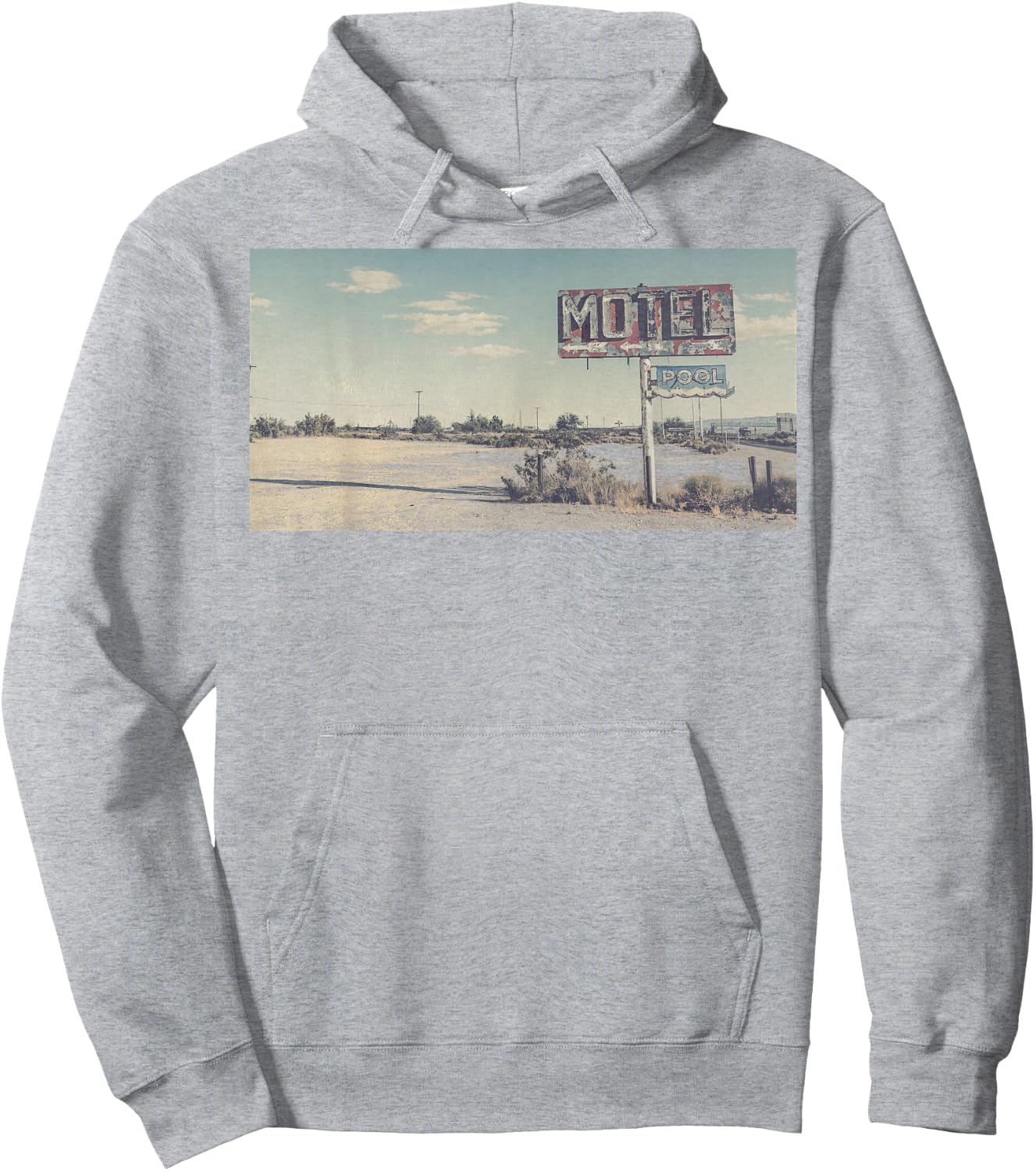 Trendy Desert Motel Hoodie - Hoodie | Ash