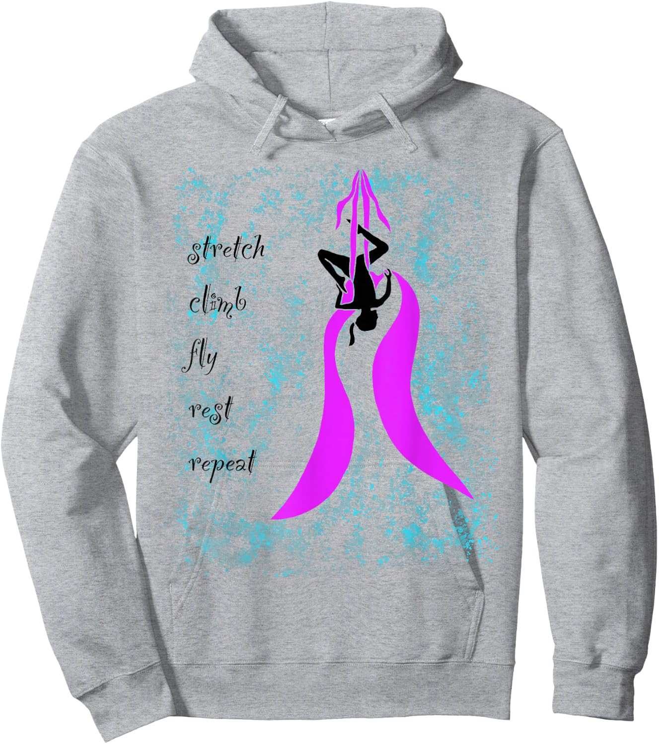 Aerial Yoga Silks Kid Child Hoodie - Hoodie | Ash