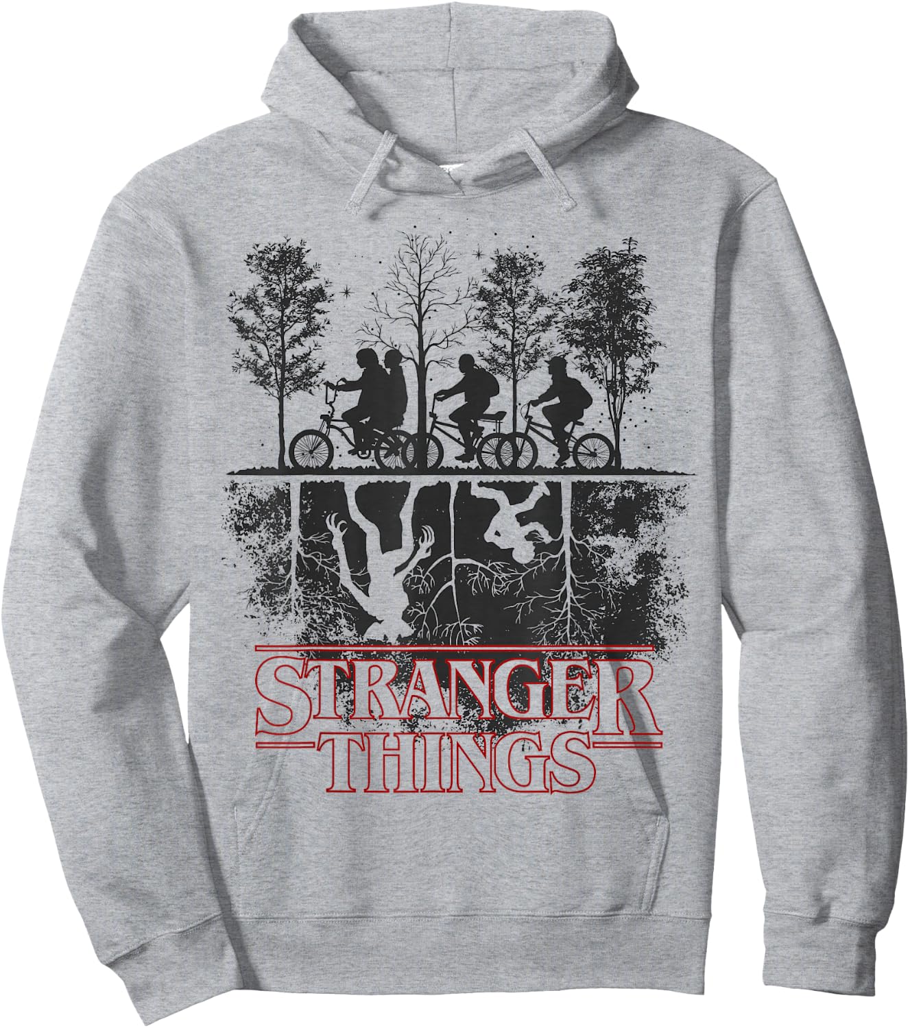 Stranger Things The Upside Down Logo Hoodie - Hoodie | Ash