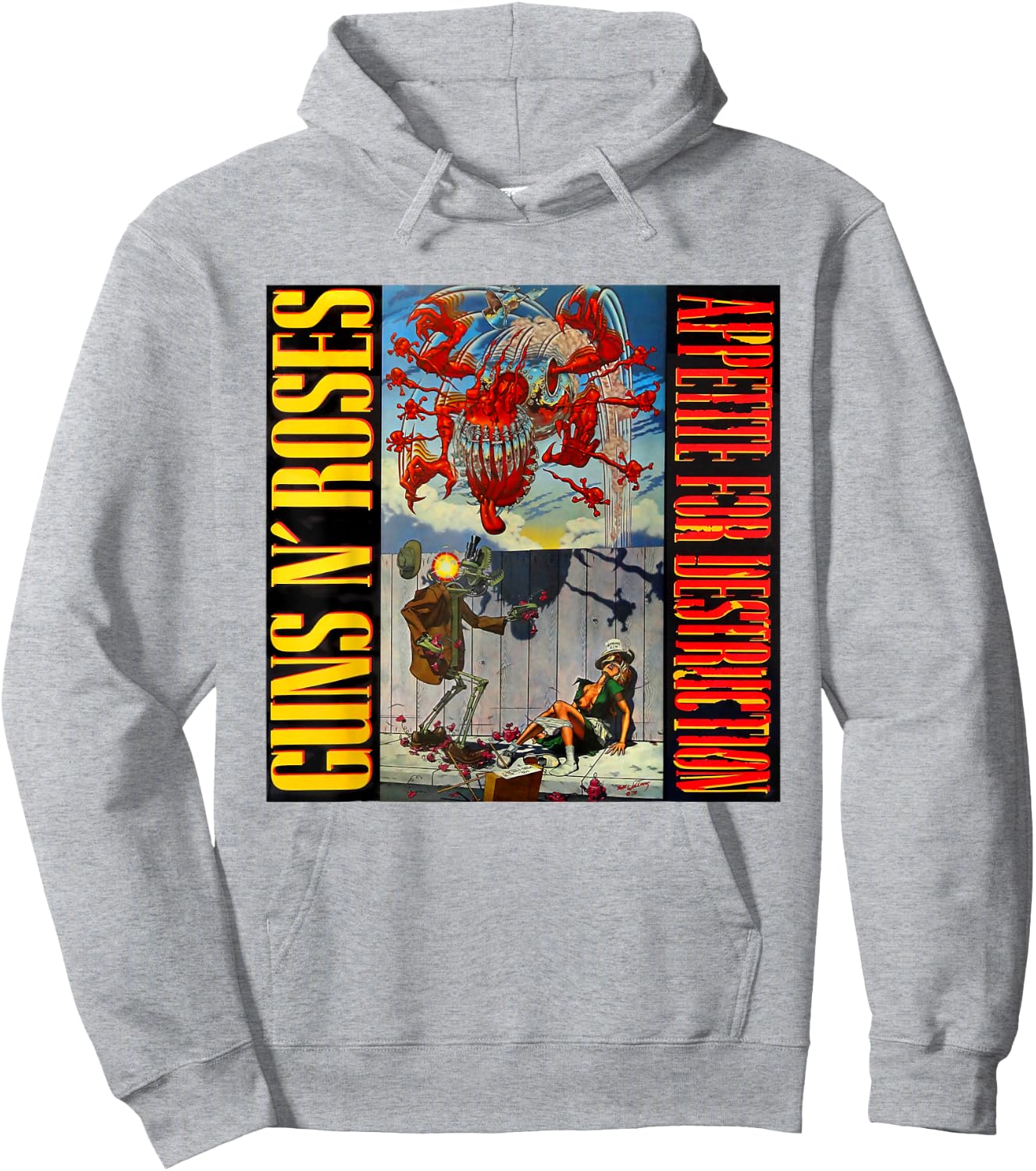Official Guns N' Roses Appetite For Destruction Hoodie - Hoodie | Ash