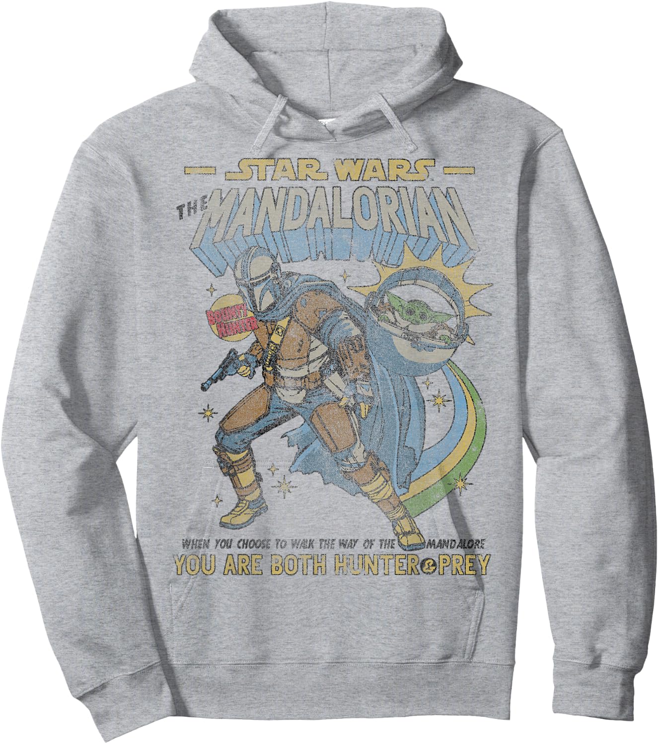 Star Wars Mandalorian Comic Poster Hoodie - Hoodie | Ash