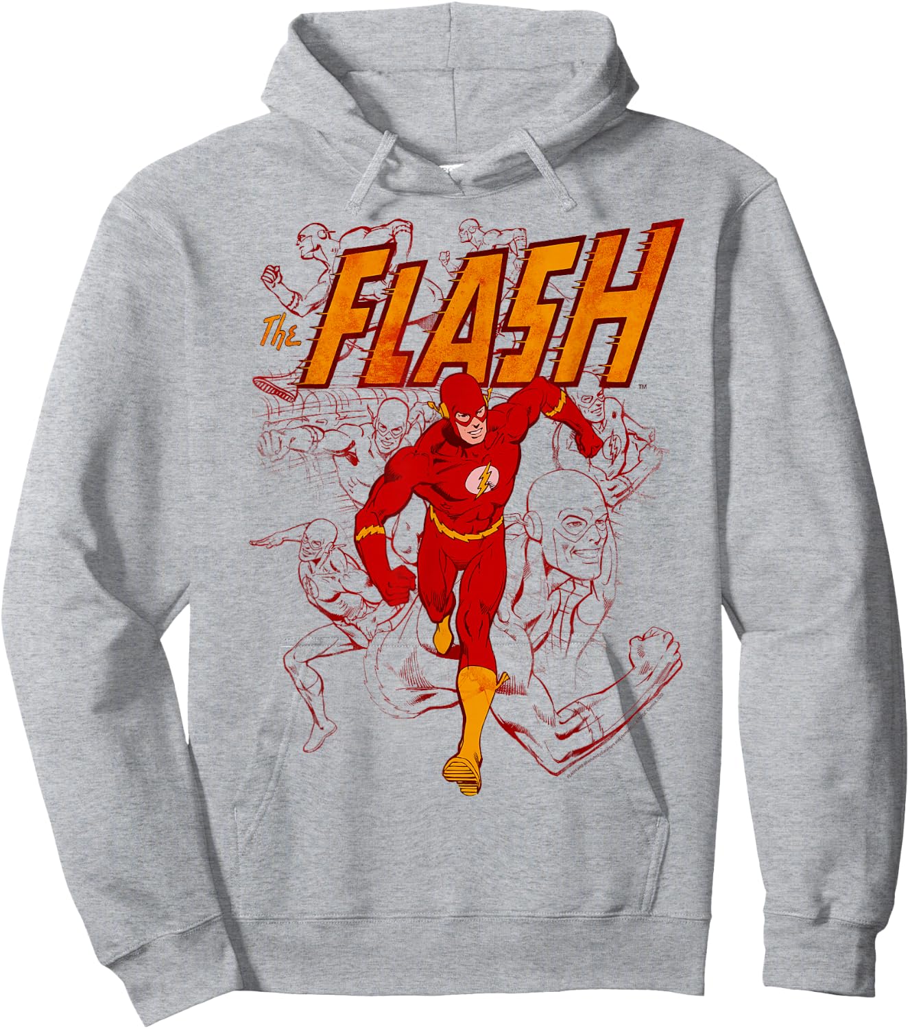 DC Comics The Flash Collage Mashup Hoodie - Hoodie | Ash