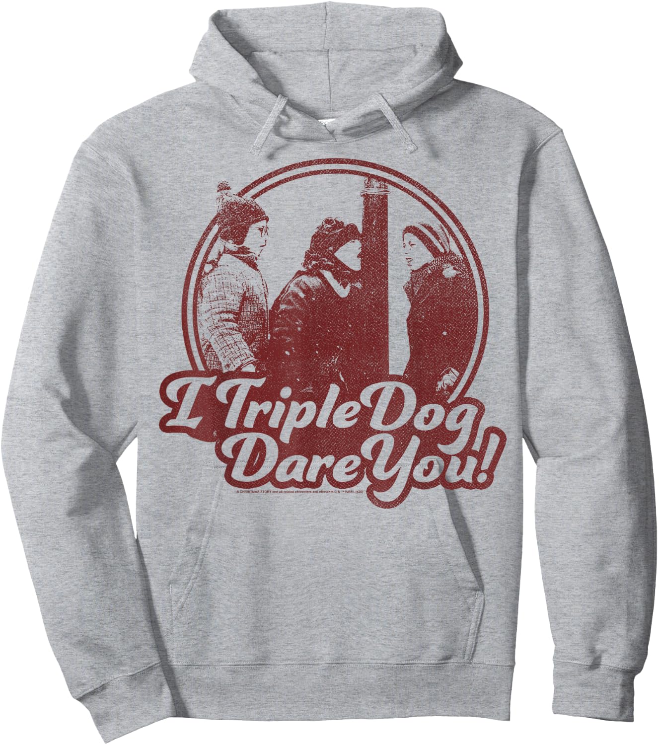 A Christmas Story I Triple Dog Dare You Hoodie - Hoodie | Ash