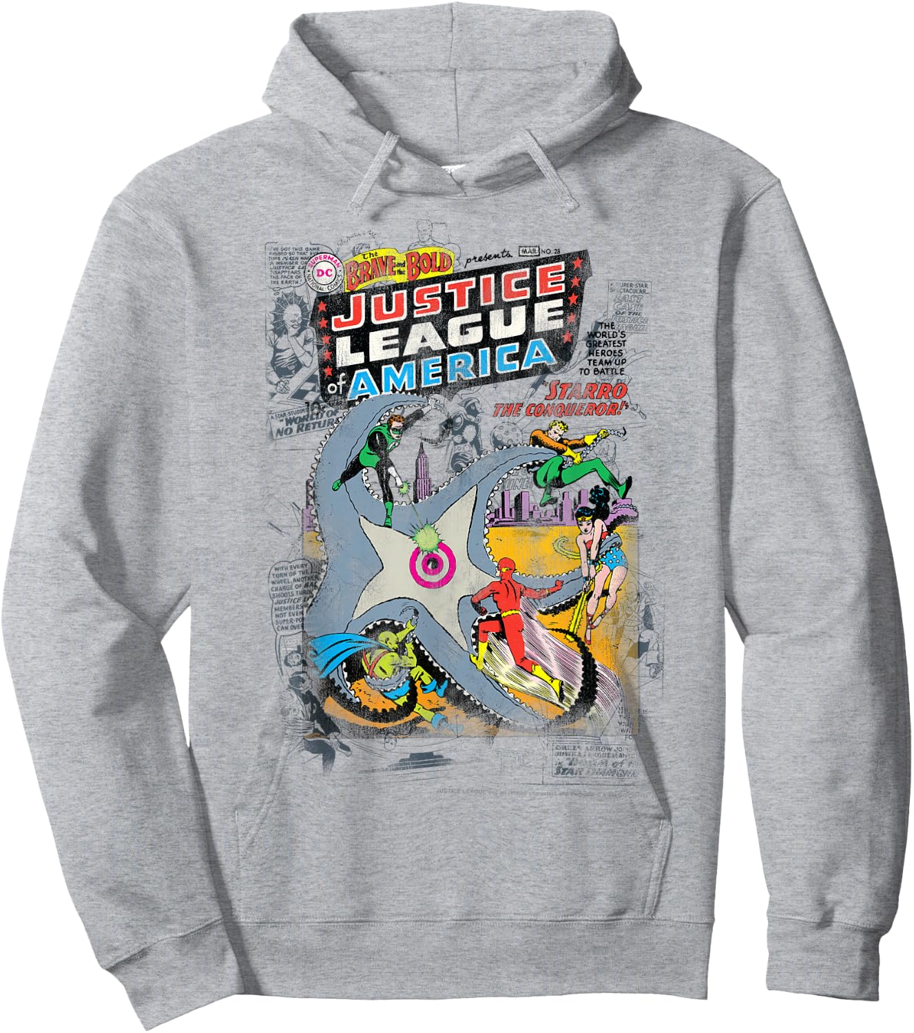 DC Comics Justice League Starro Comic Cover Hoodie - Hoodie | Ash