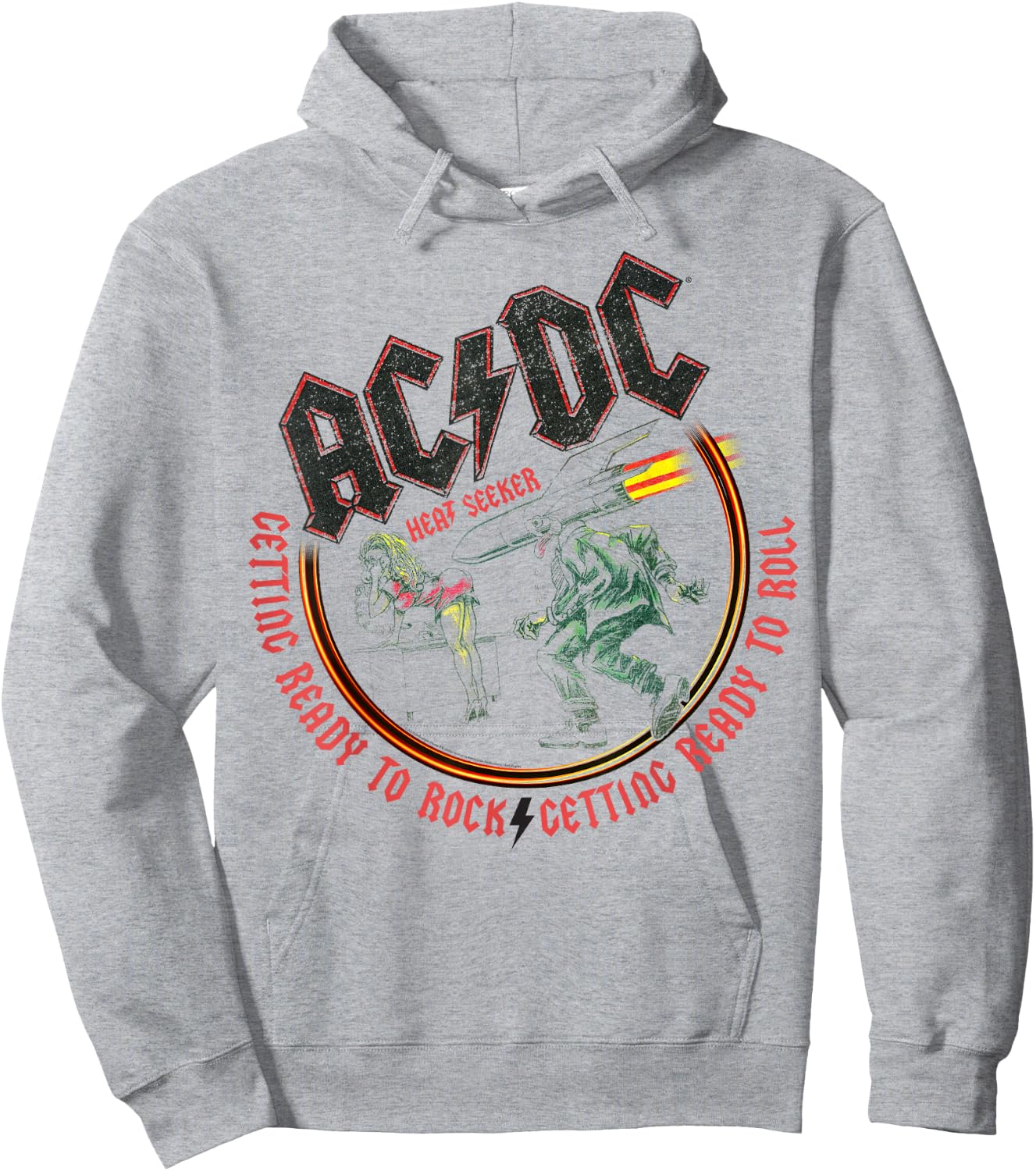 AC/DC - Getting Ready to Rock Hoodie - Hoodie | Ash