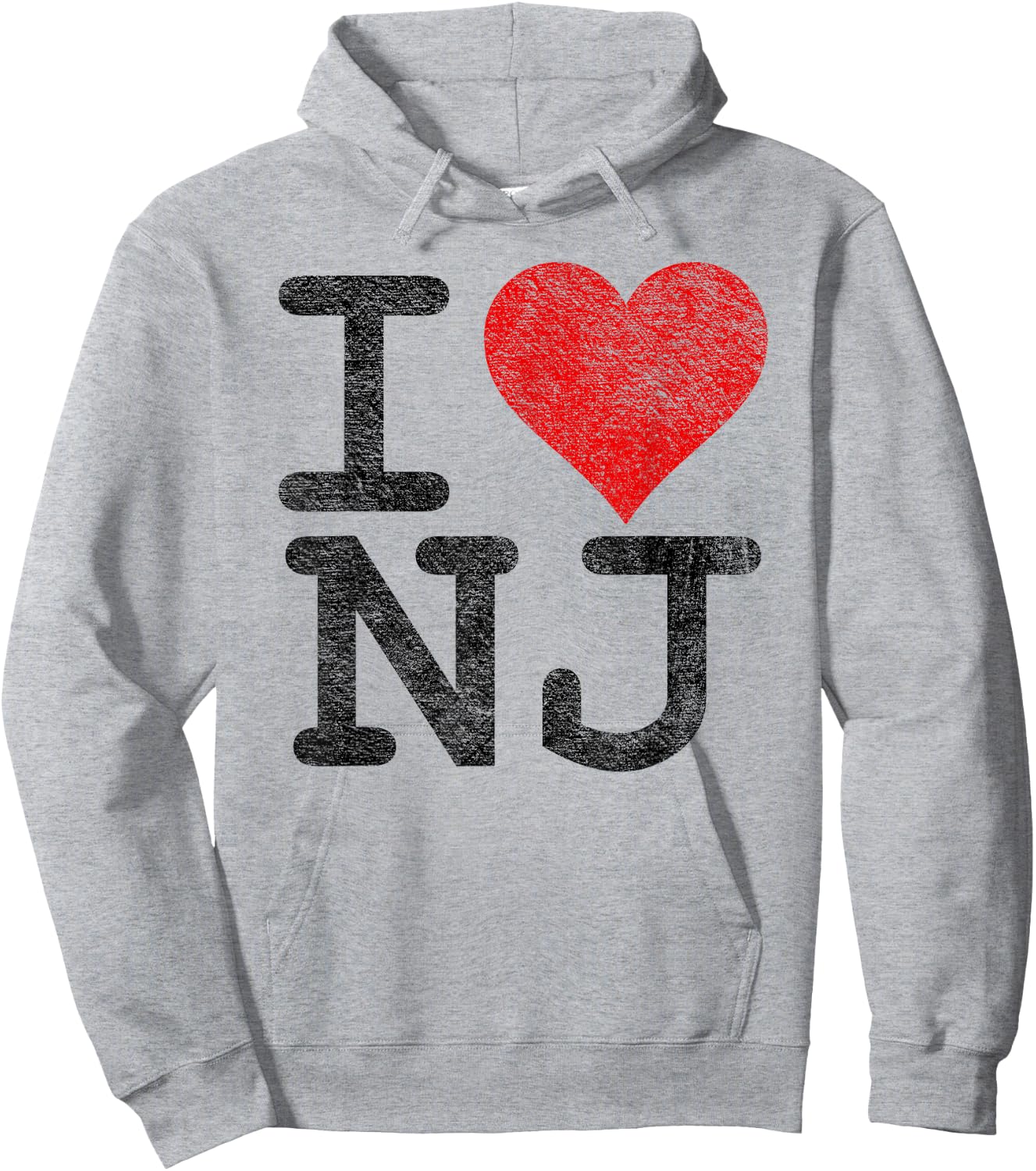 I Love New Jersey I Heart NJ Hoodie - Hoodie | Ash