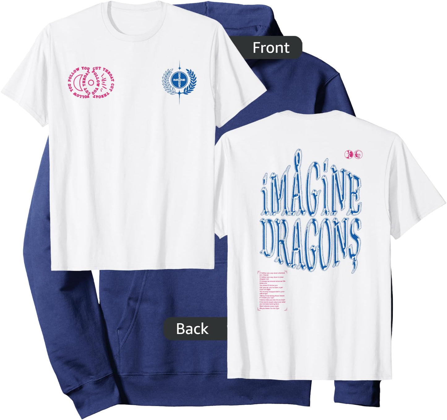 Imagine Dragons Cutthroat Symbols Hoodie - Hoodie | Navy