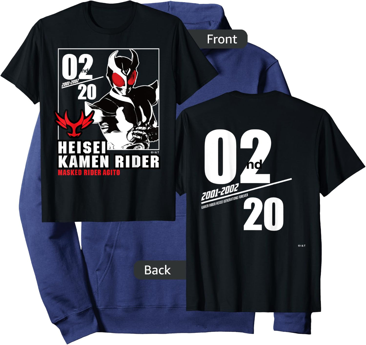 Kamen Rider Agito Heisei Rider Anniversary Hoodie - Hoodie | Navy