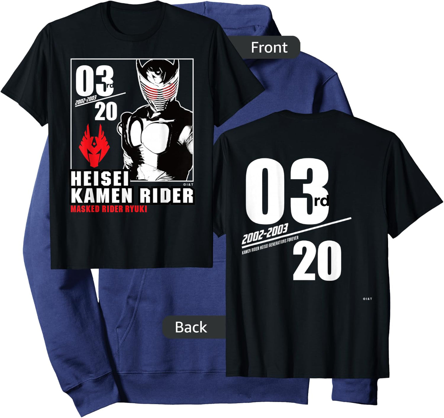 Kamen Rider Ryuki Heisei Rider Anniversary Hoodie - Hoodie | Navy