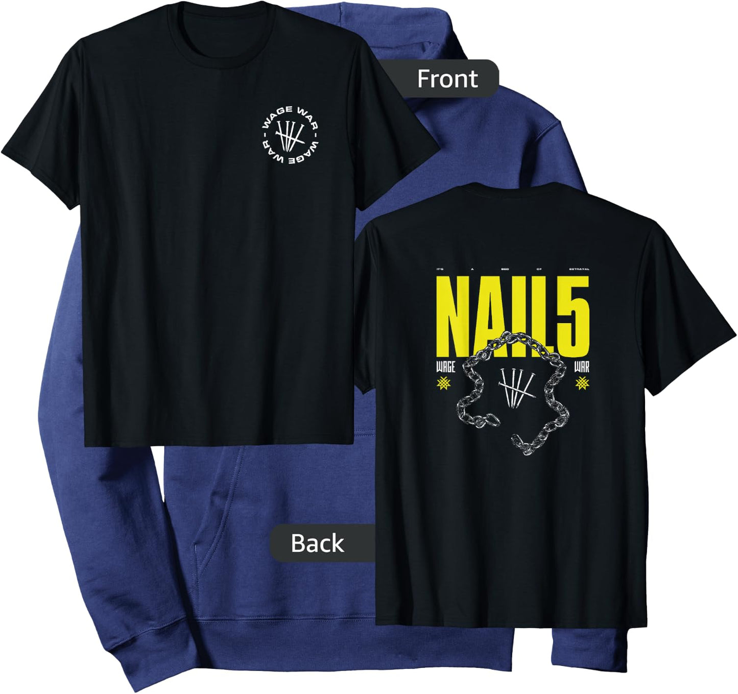 Wage War - NAIL5 Hoodie - Hoodie | Navy