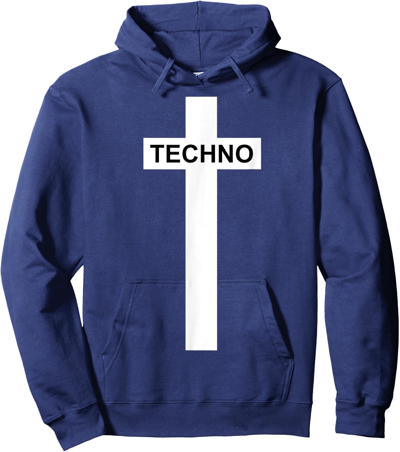 Made in Berghain Techno Religion - Techno Gift Hoodie - Hoodie | Navy