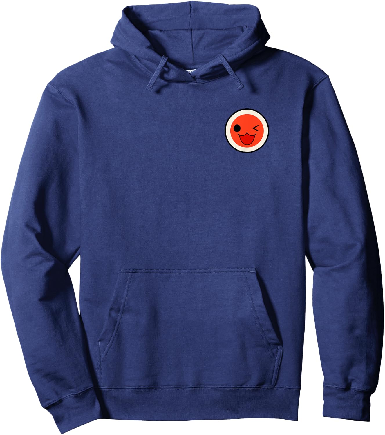 BANDAI NAMCO Entertainment Taiko no Tatsujin -Adults and Kids , Grey, Small, Short Sleeve, Classic Fit, Graphic Character, Anniversary Hoodie - Hoodie | Navy