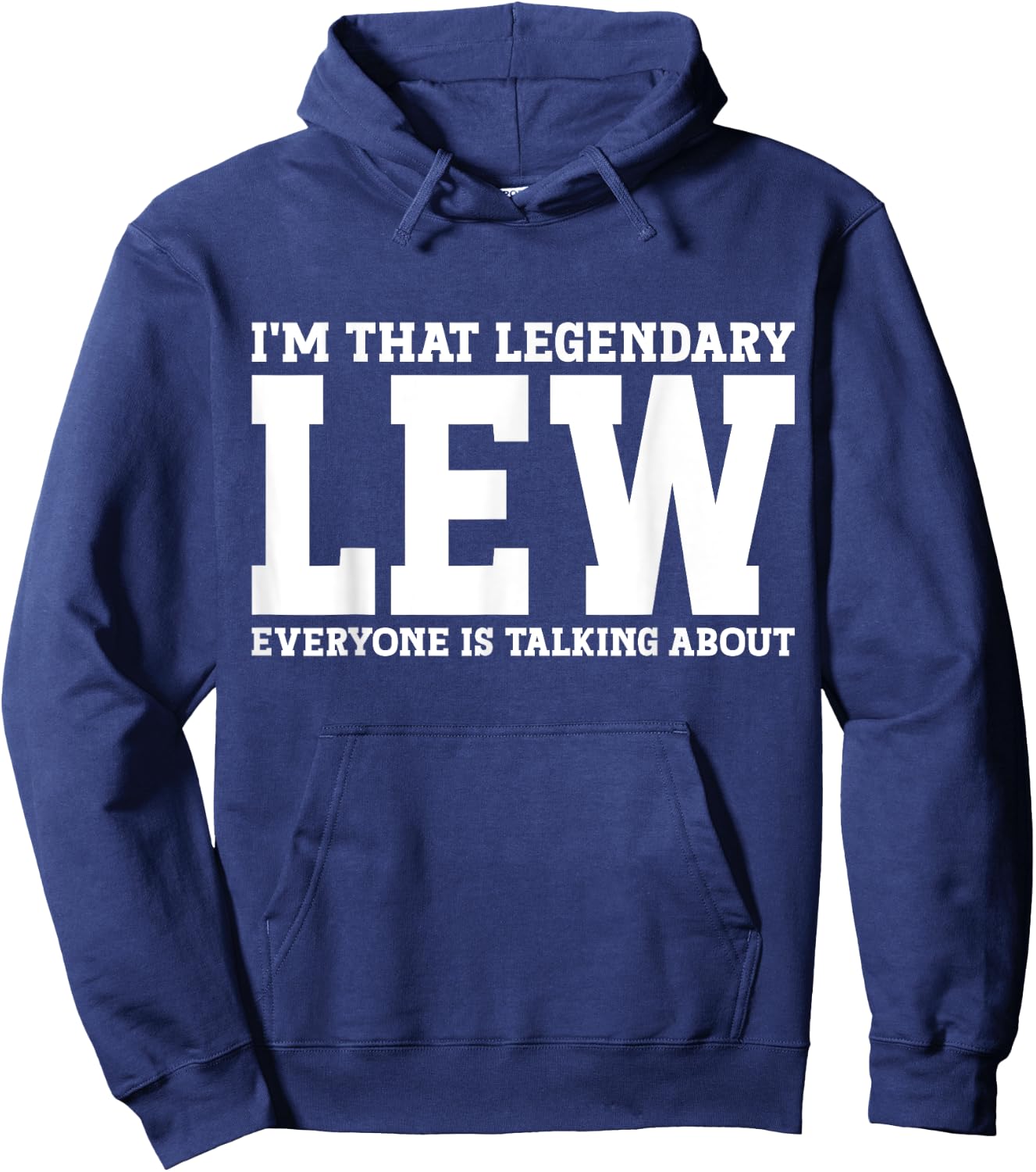 Lew Surname Funny Team Family Last Name Lew Hoodie - Hoodie | Navy
