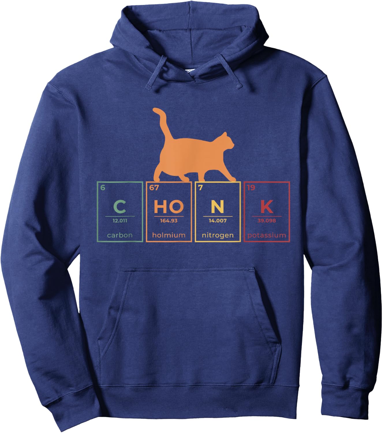 Fat Cat Chonk Scale Chonky Meme Cat Gift Women Hoodie - Hoodie | Navy