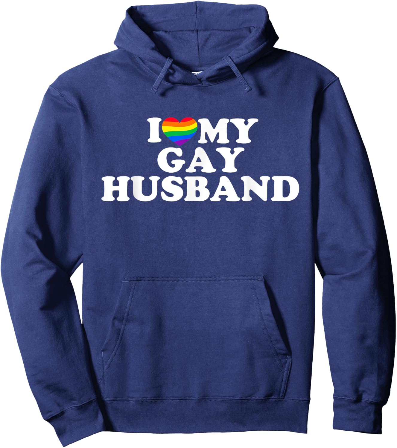 I Love My Gay Husband Hoodie - Hoodie | Navy
