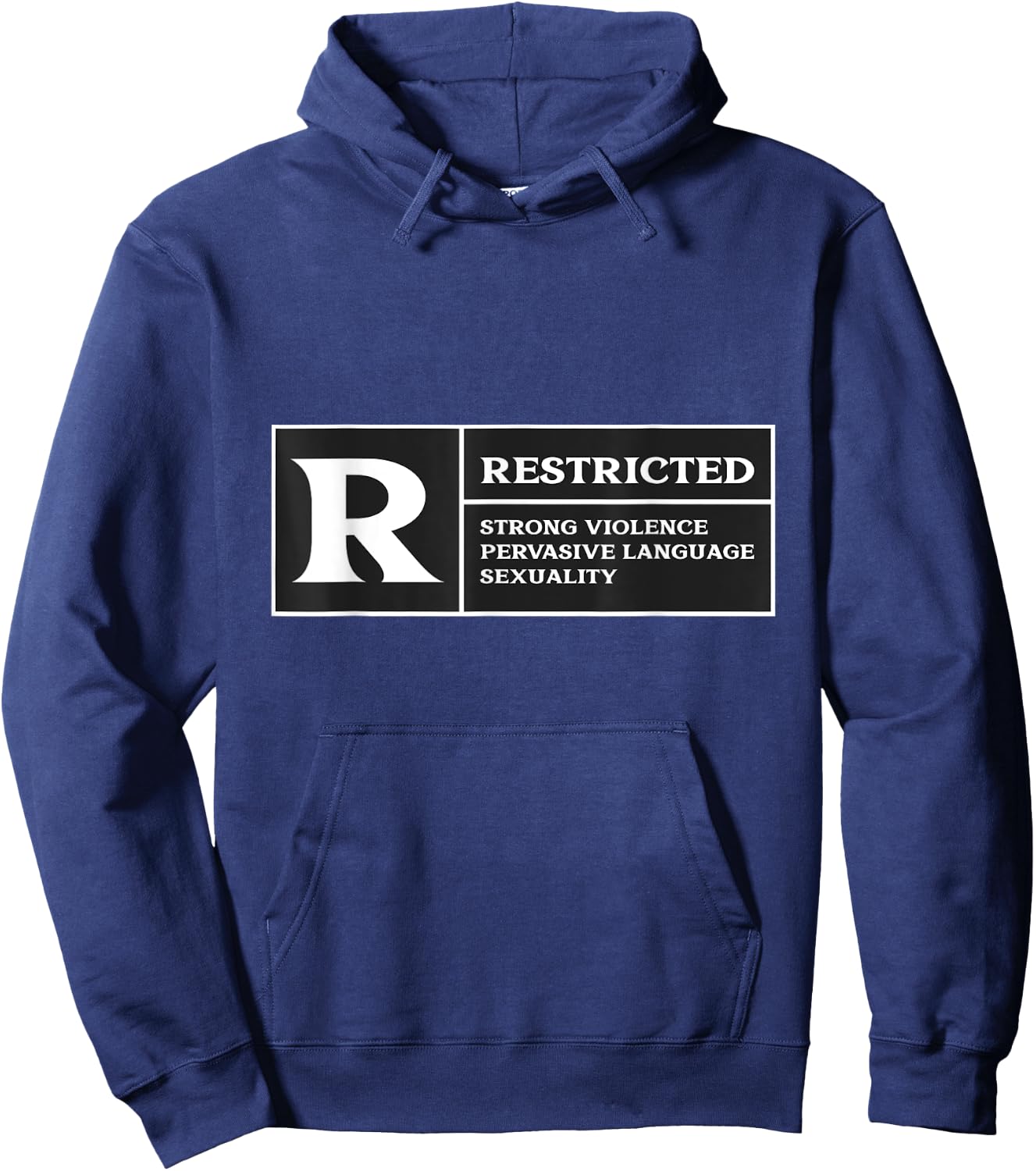 Restricted Rated R Rating Movie Lover Hoodie - Hoodie | Navy