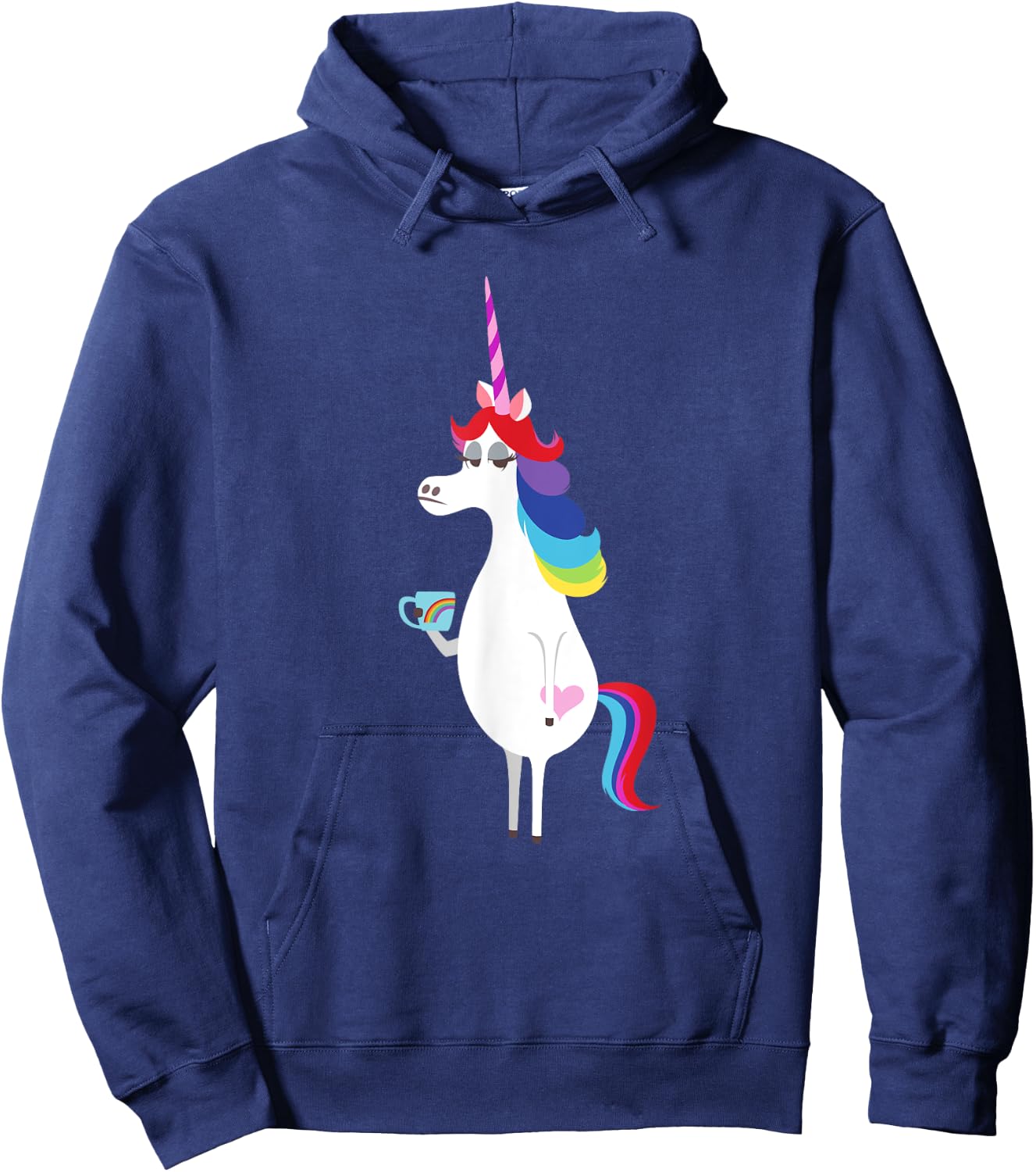 Disney and Pixar's Inside Out Rainbow Unicorn Hoodie - Hoodie | Navy