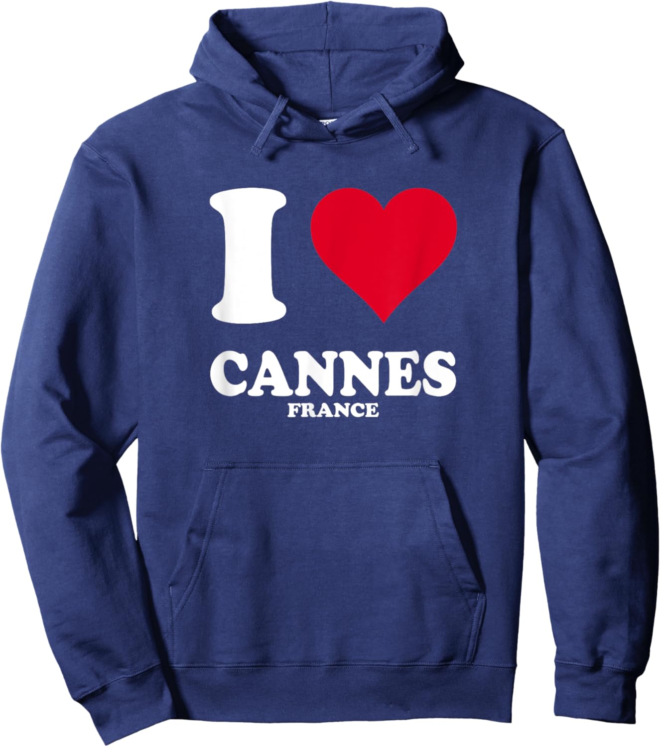 Red Heart I Love Cannes Hoodie - Hoodie | Navy