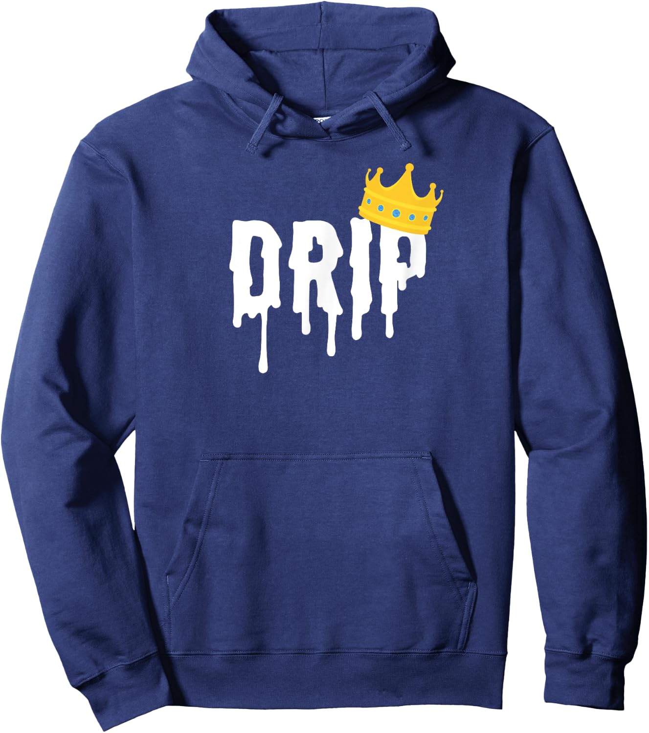 Drip King | Drip Shirt Hoodie - Hoodie | Navy