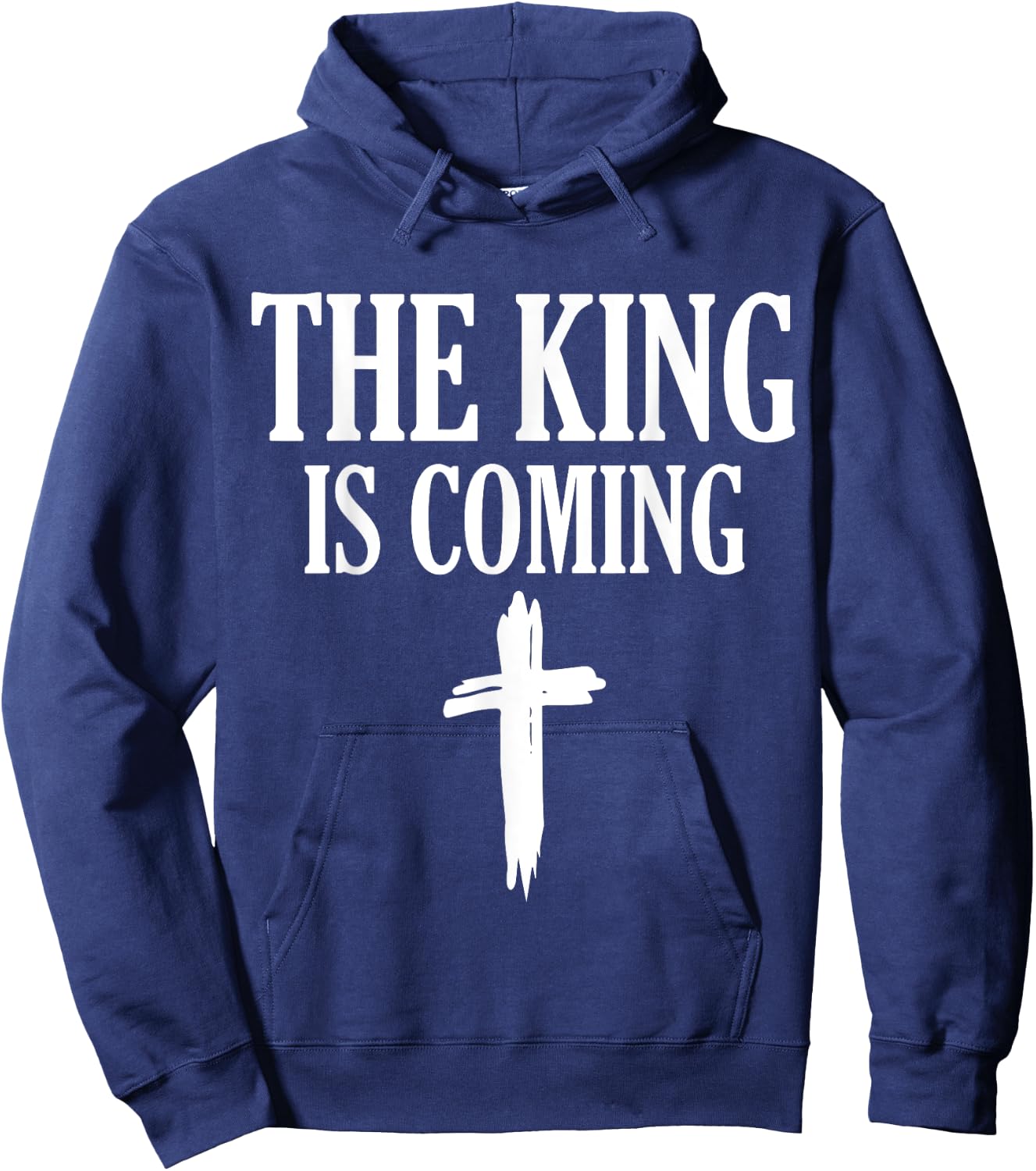 The King Is Coming - Faith in Jesus Hoodie - Hoodie | Navy
