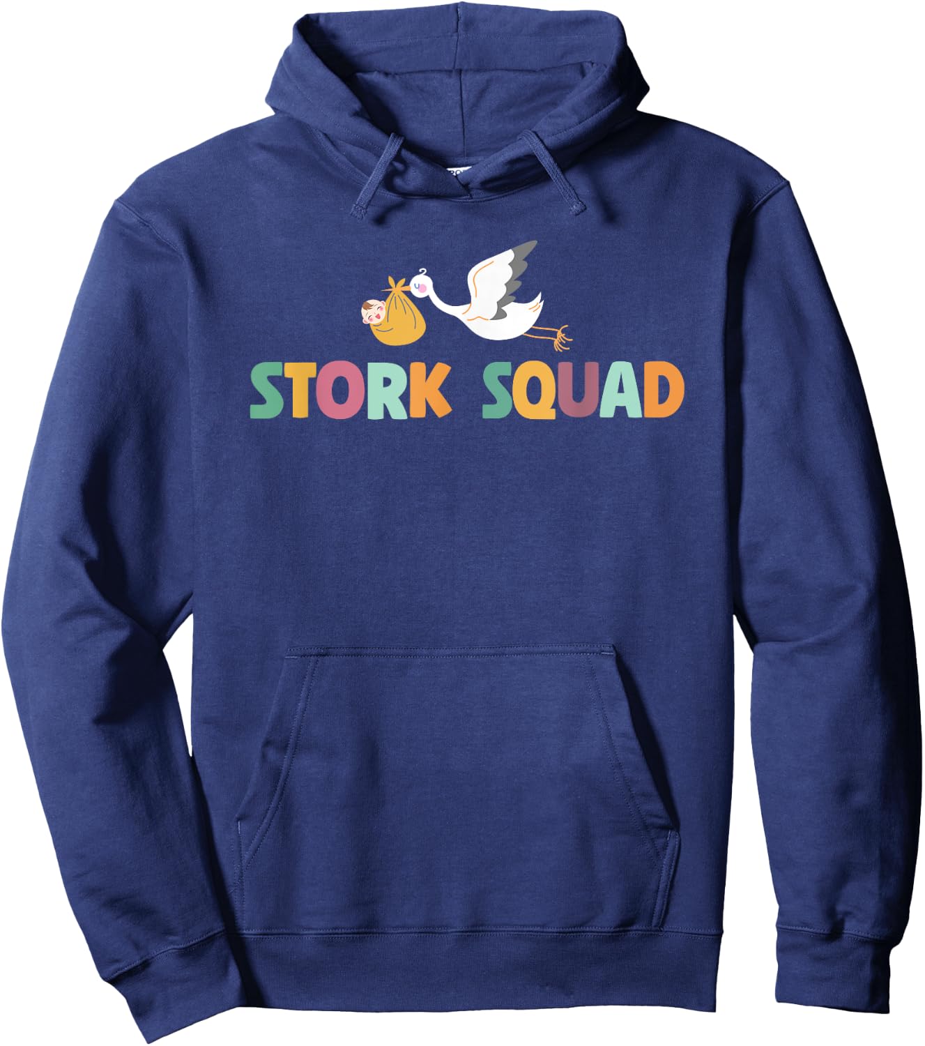 Cute Stork Squad L&D Nurse Hoodie - Hoodie | Navy