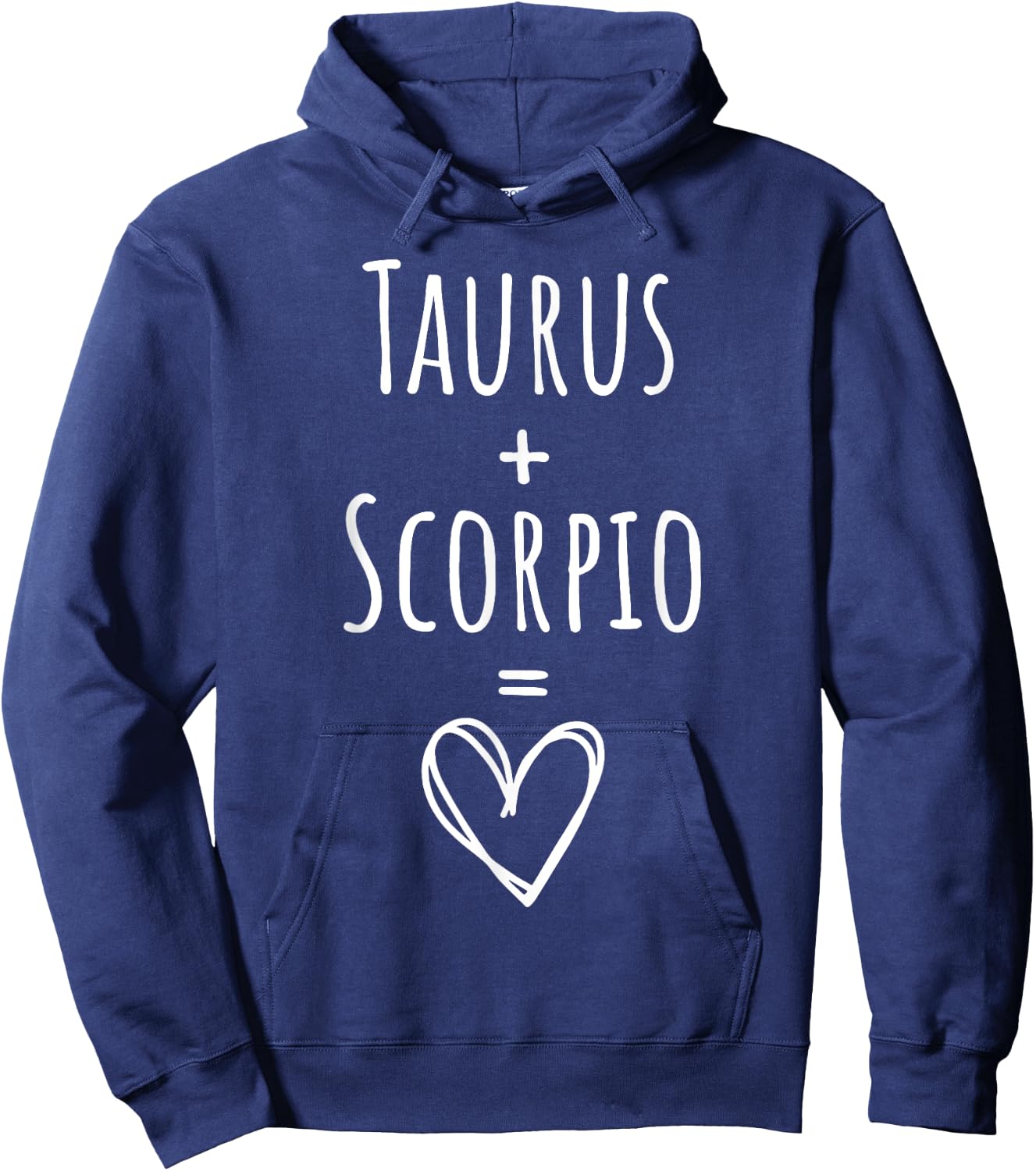 Taurus and Scorpio Couple Matching Zodiac Sign Hoodie - Hoodie | Navy