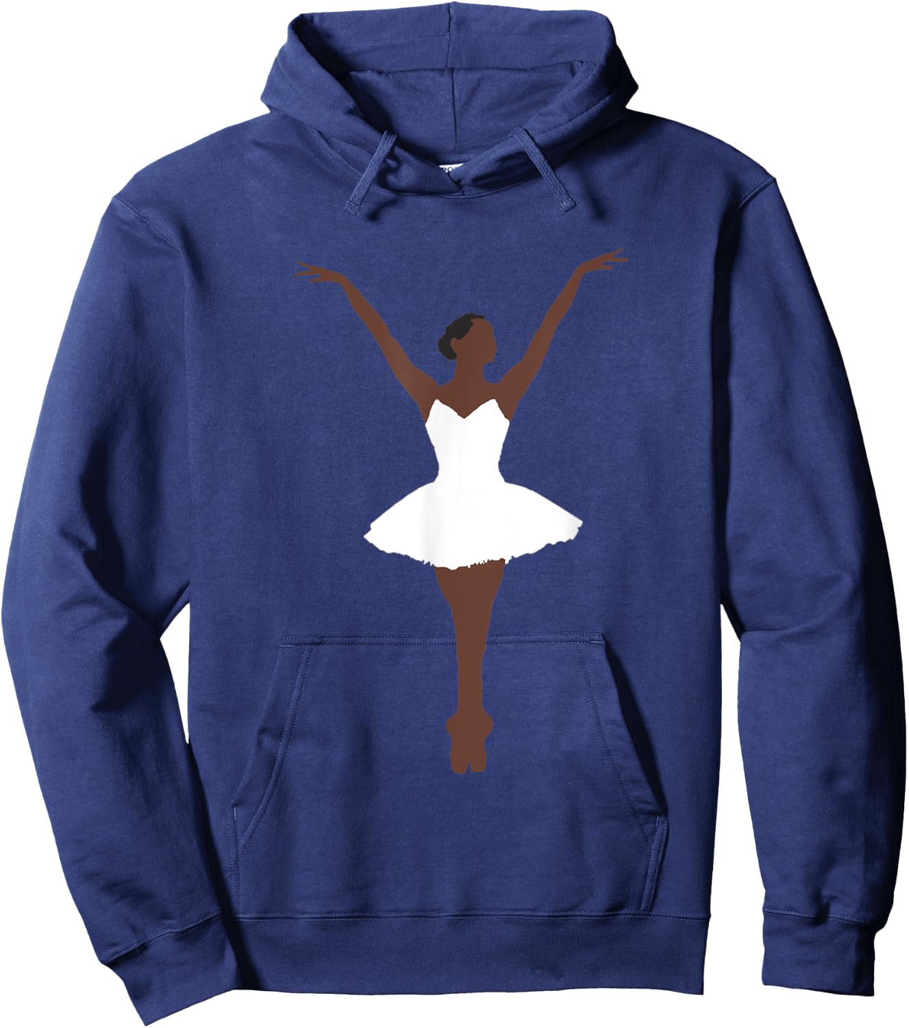 Black and Brown Ballerina Hoodie - Hoodie | Navy