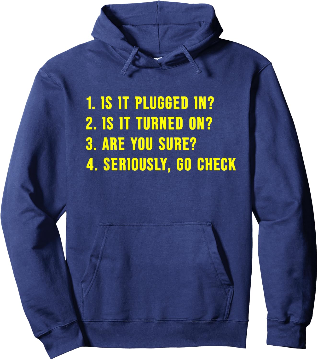Is It Plugged In? Hoodie - Hoodie | Navy