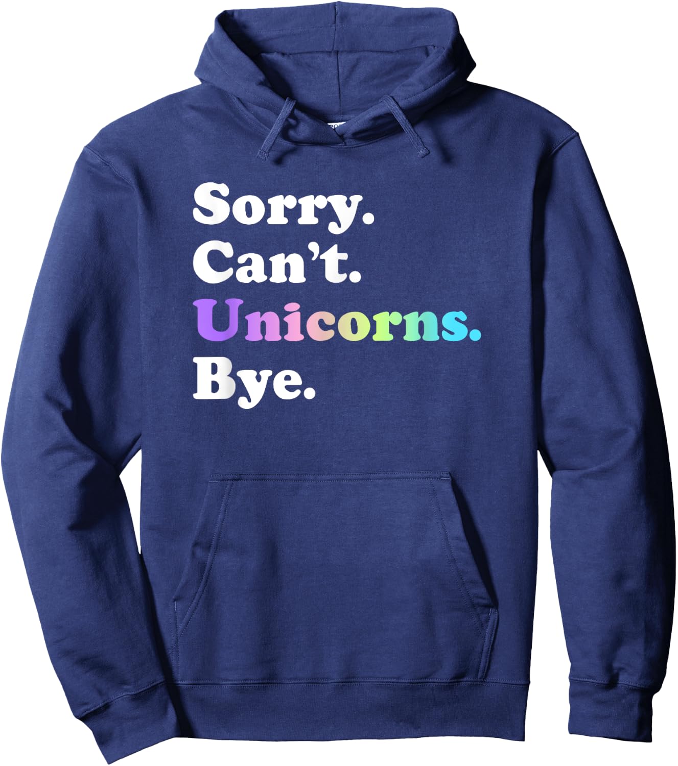 Funny Unicorn Gift Women Boys or Girls Hoodie - Hoodie | Navy