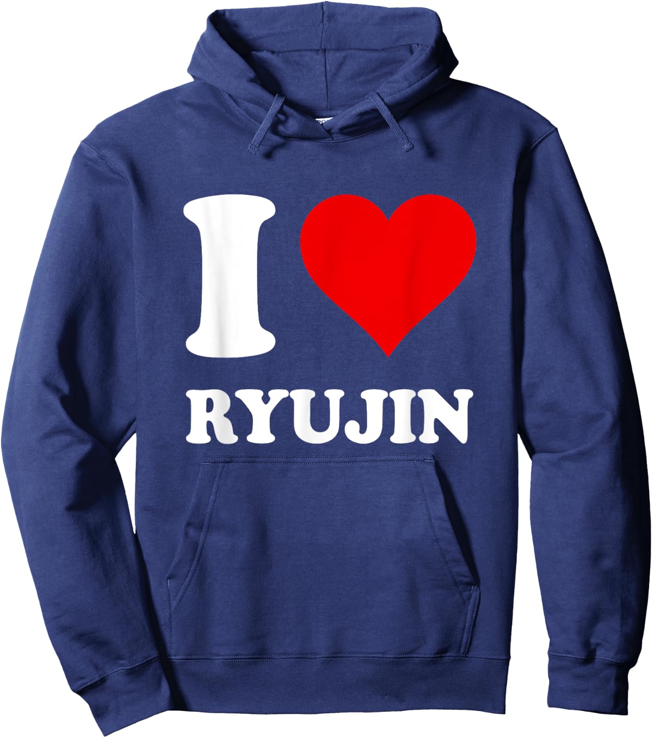 Red Heart I Love Ryujin Hoodie - Hoodie | Navy