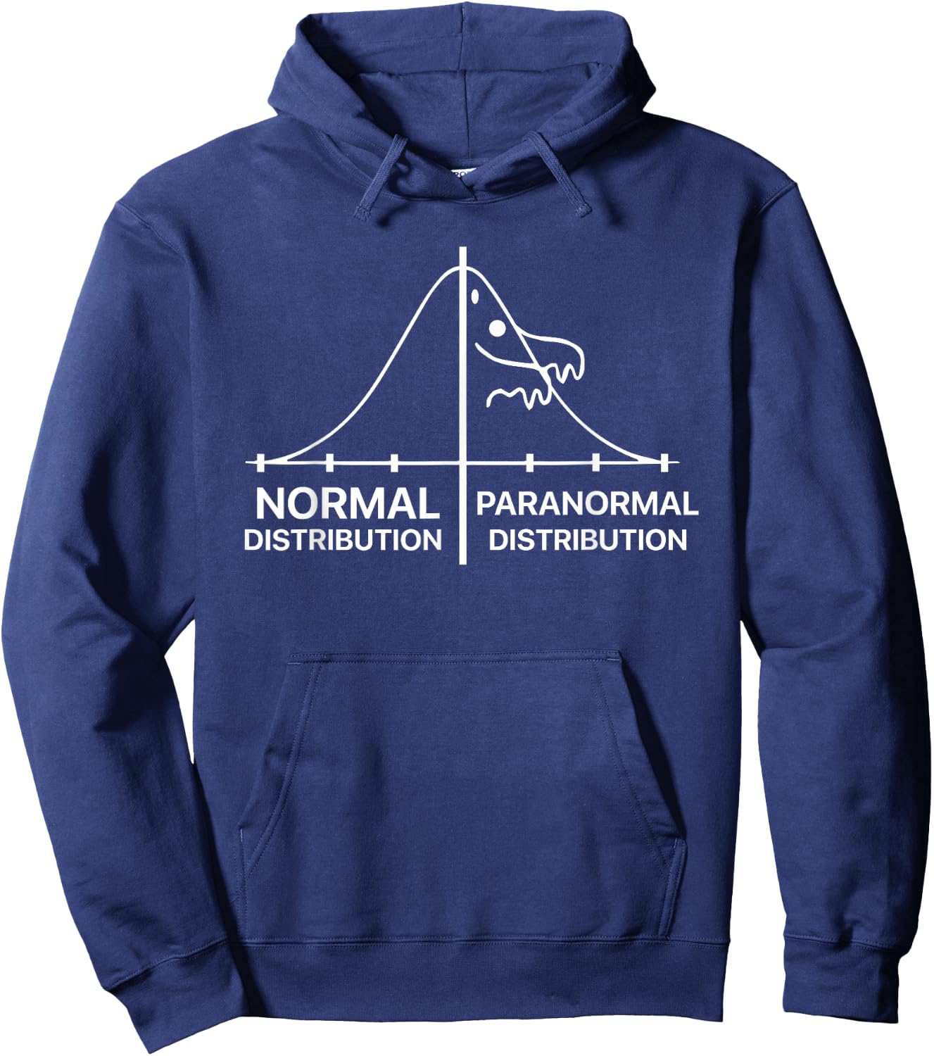 Normal Distribution Paranormal Distribution Hoodie - Hoodie | Navy
